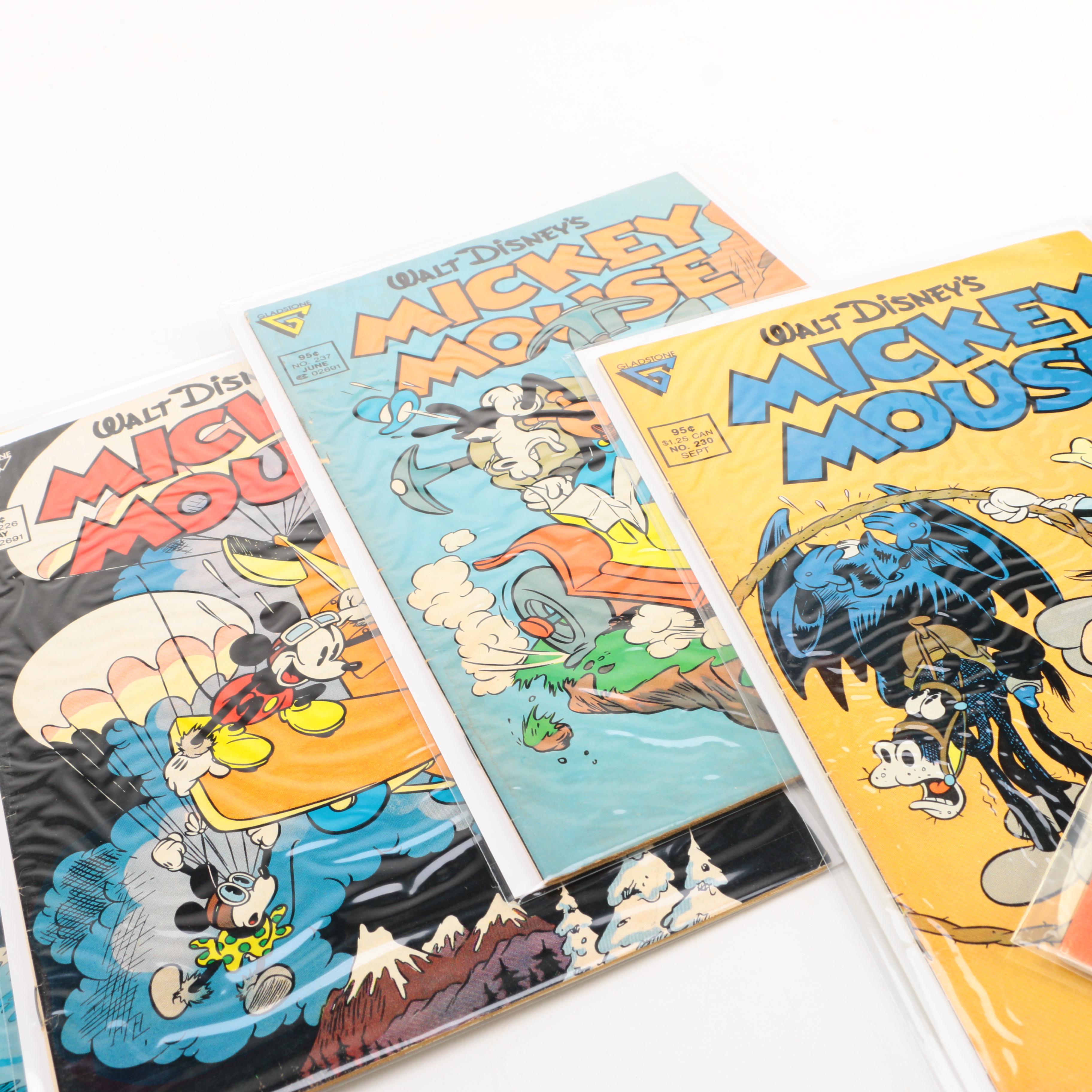 1980s "Mickey Mouse" Comic Books Including "The Uncensored Mouse" #2