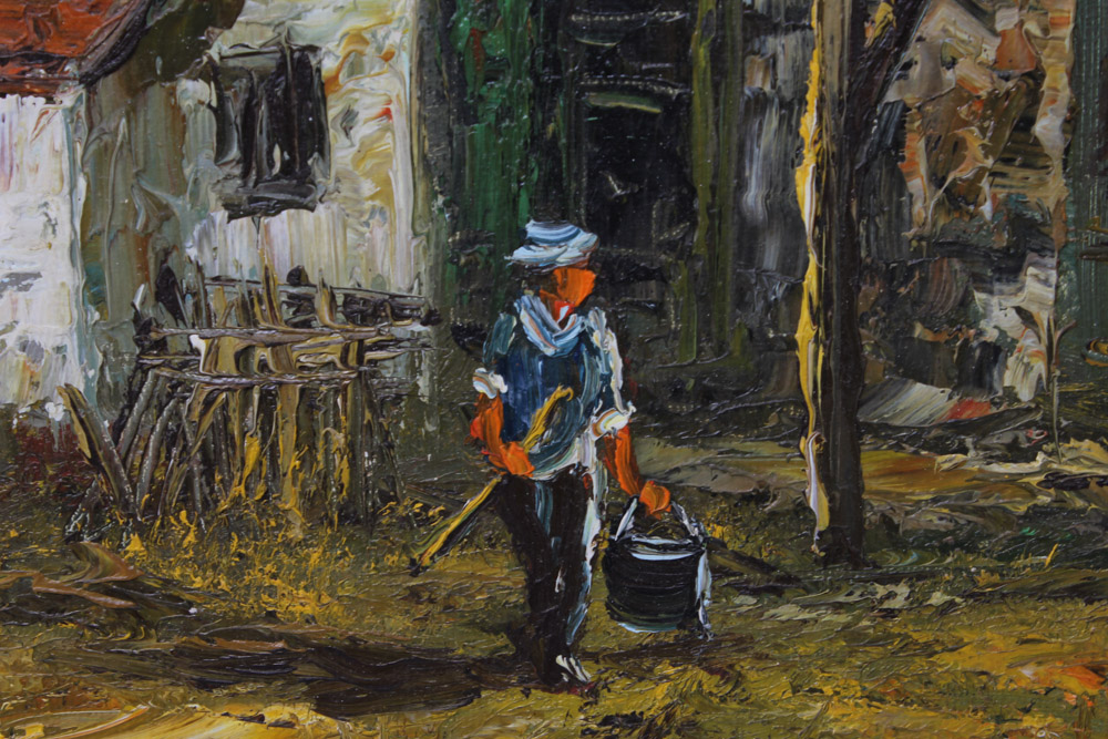 Schiller Oil Painting on Canvas Rural Landscape