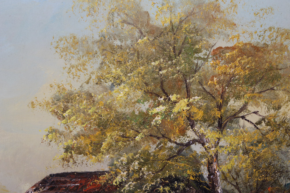 Schiller Oil Painting on Canvas Rural Landscape