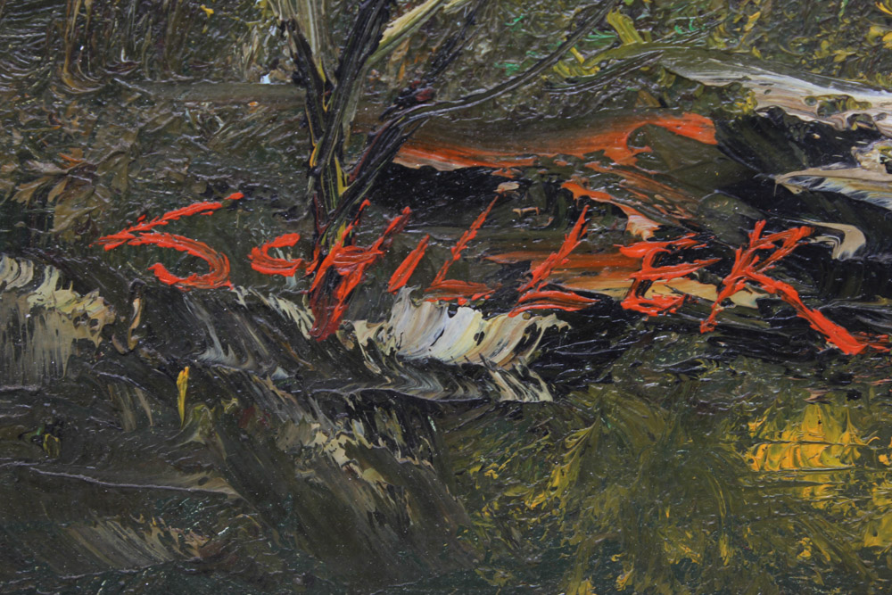 Schiller Oil Painting on Canvas Rural Landscape