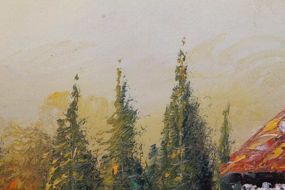 Schiller Oil Painting on Canvas Rural Landscape