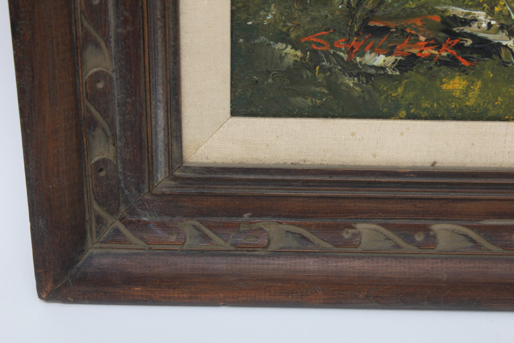 Schiller Oil Painting on Canvas Rural Landscape