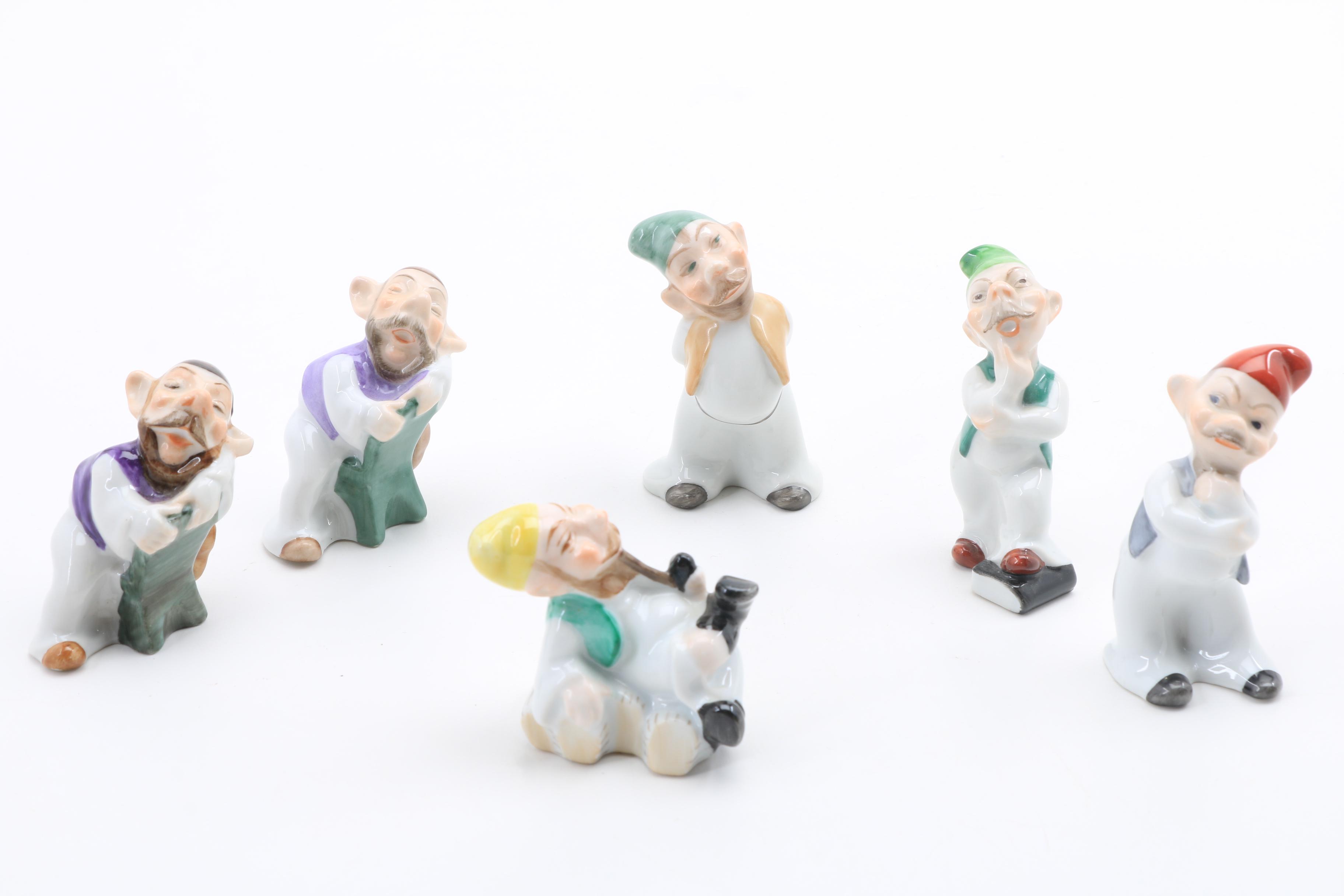 Herend Porcelain Six Dwarfs