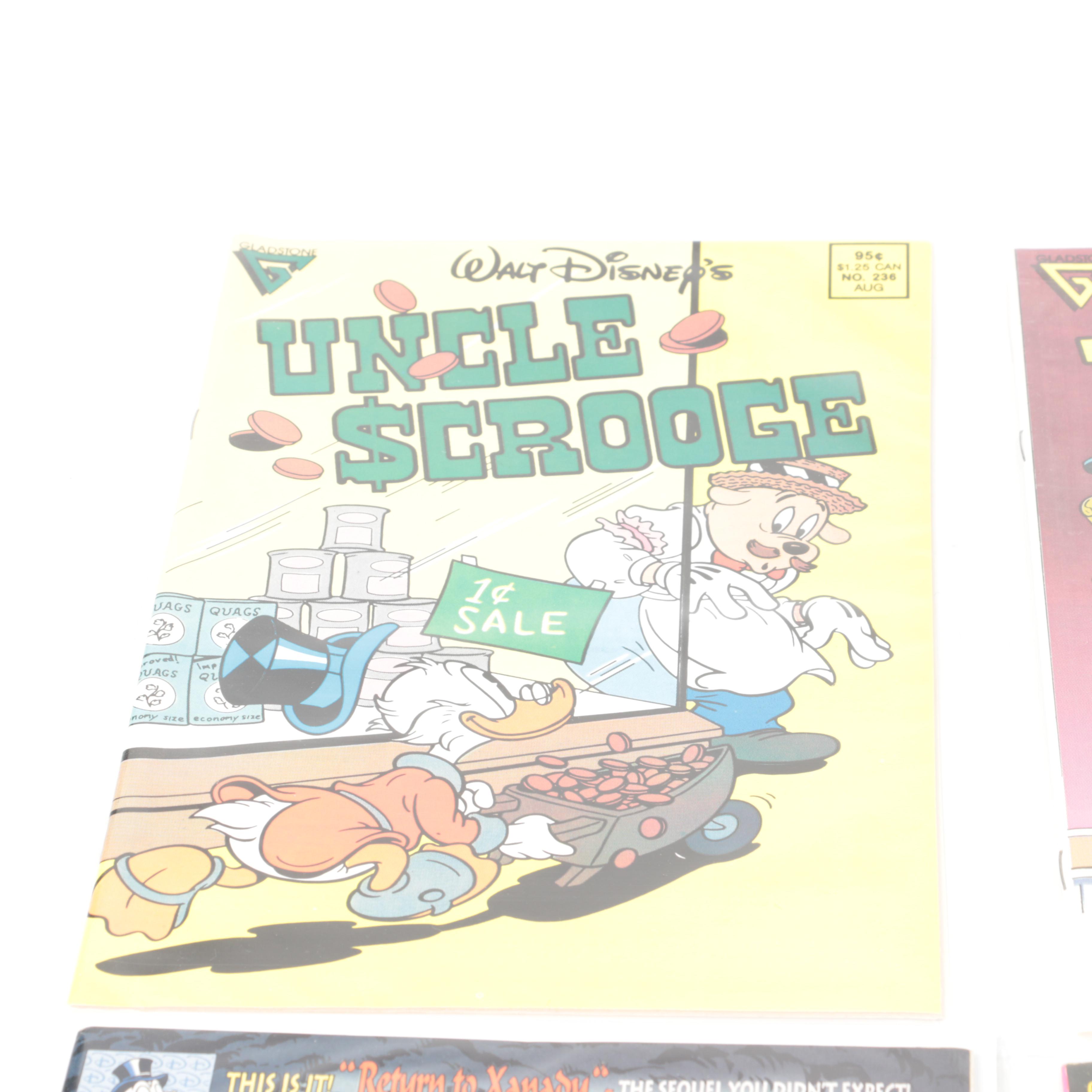 "Uncle Scrooge" Comics Including Don Rosa "Return to Xanadu" and "The Vigilante of Pizen Bluff"