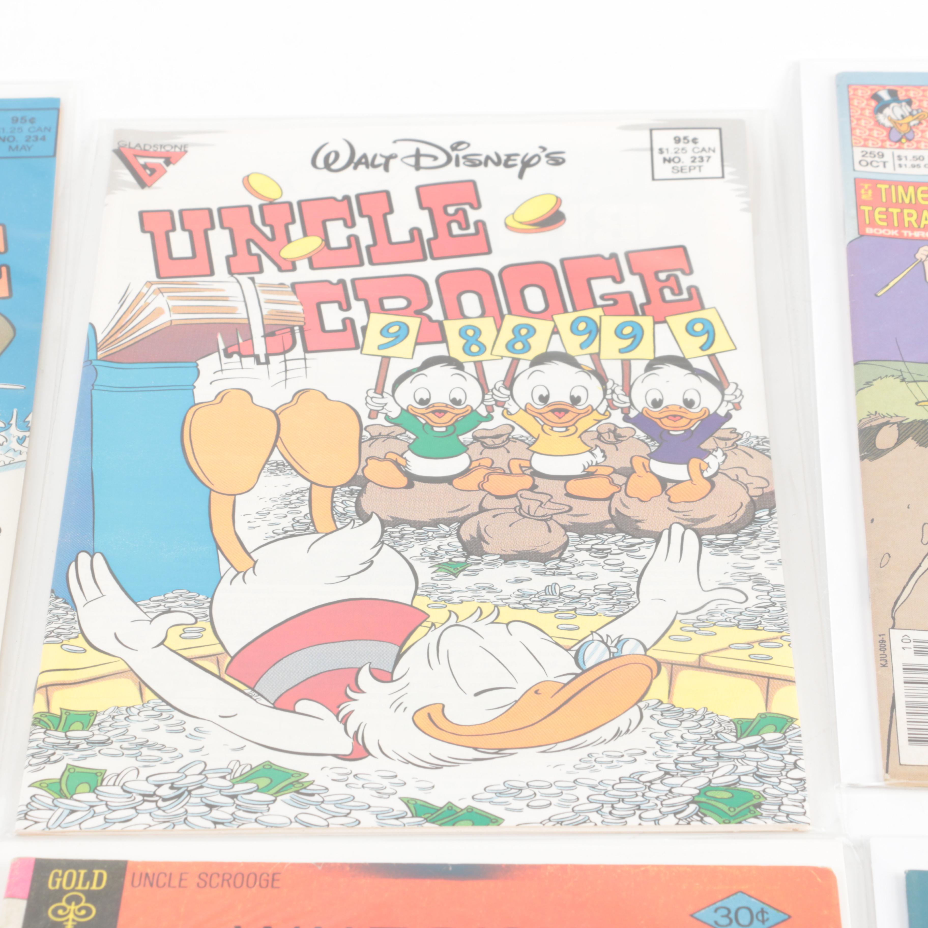 "Uncle Scrooge" Comics Including Don Rosa "Return to Xanadu" and "The Vigilante of Pizen Bluff"