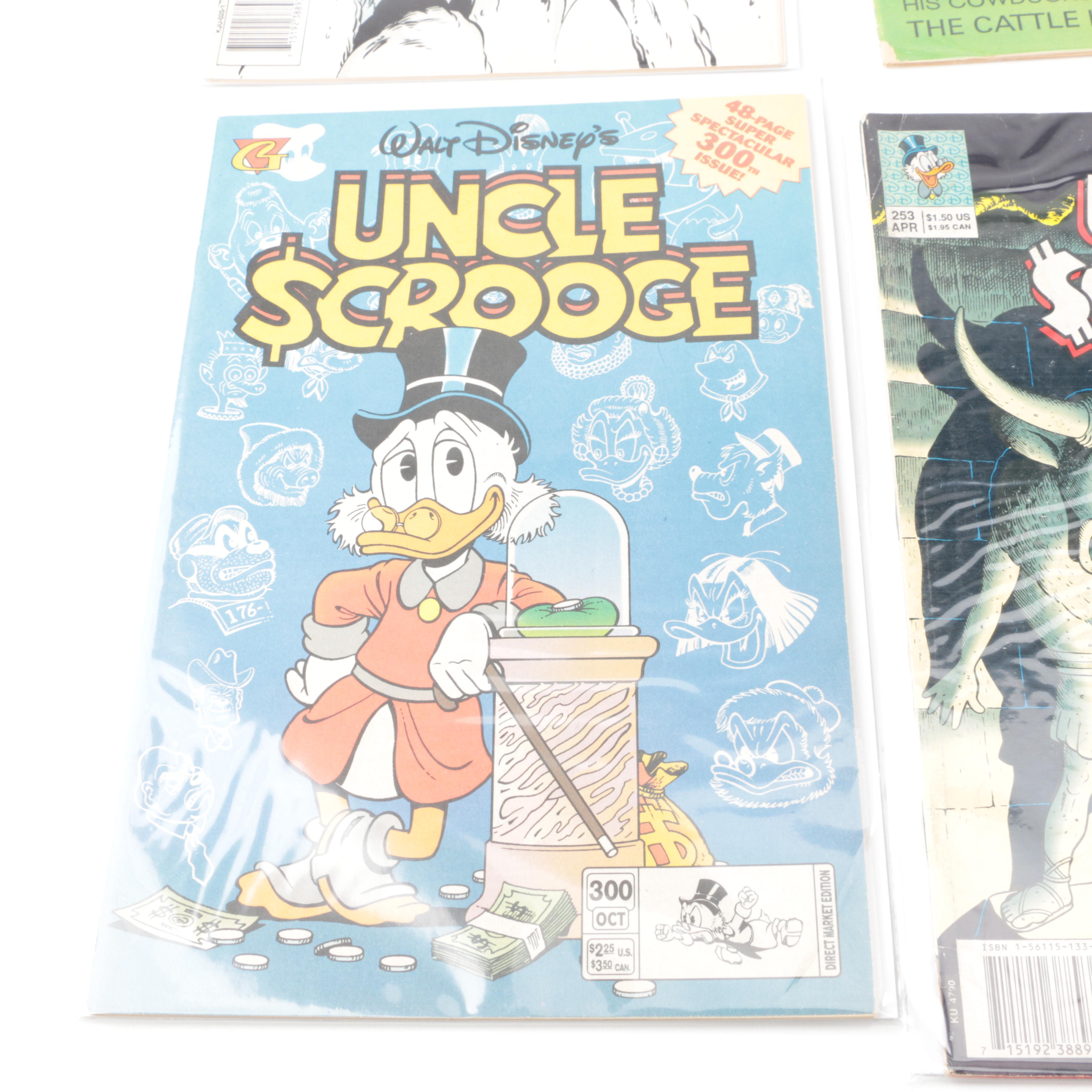 "Uncle Scrooge" Comics Including Don Rosa "Return to Xanadu" and "The Vigilante of Pizen Bluff"