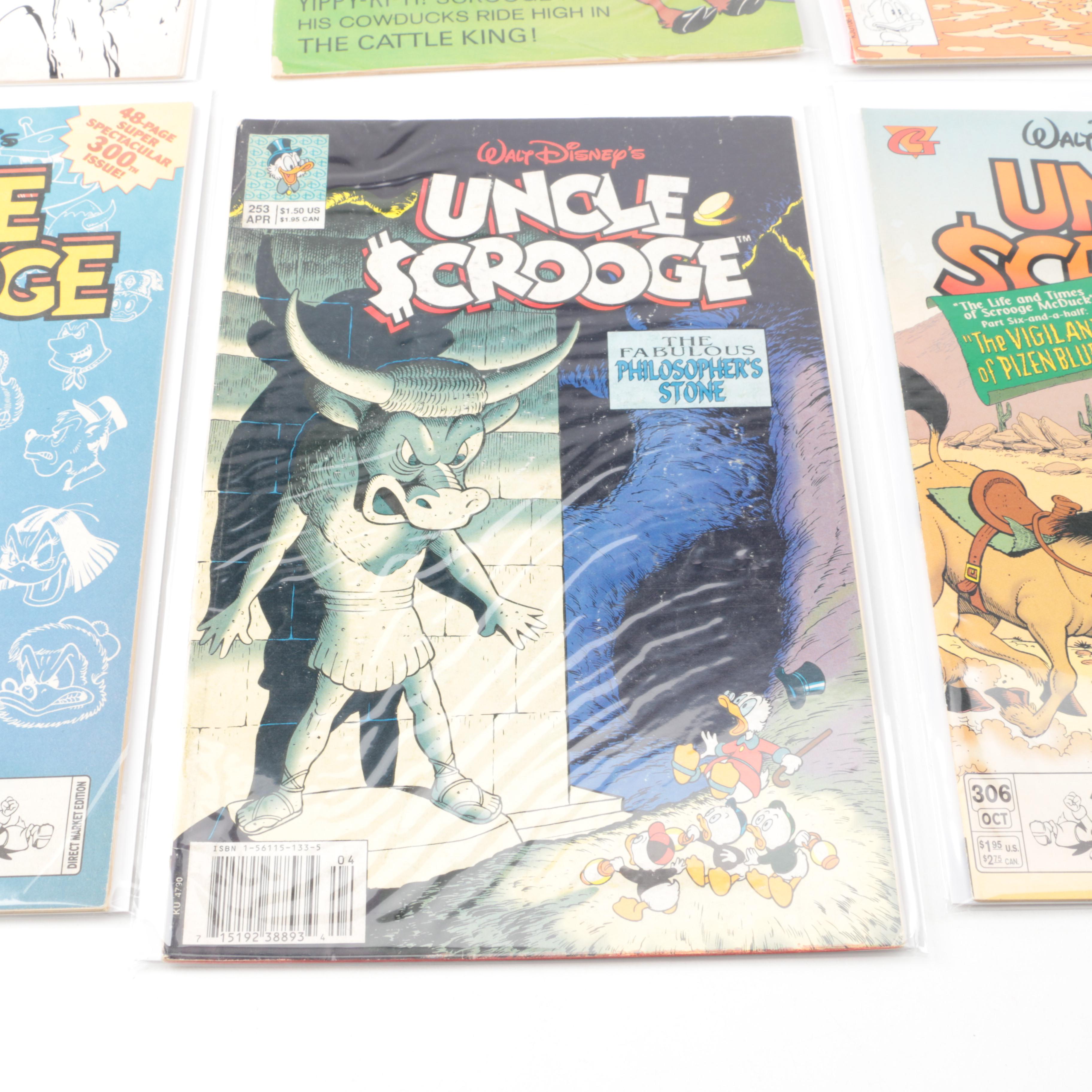 "Uncle Scrooge" Comics Including Don Rosa "Return to Xanadu" and "The Vigilante of Pizen Bluff"