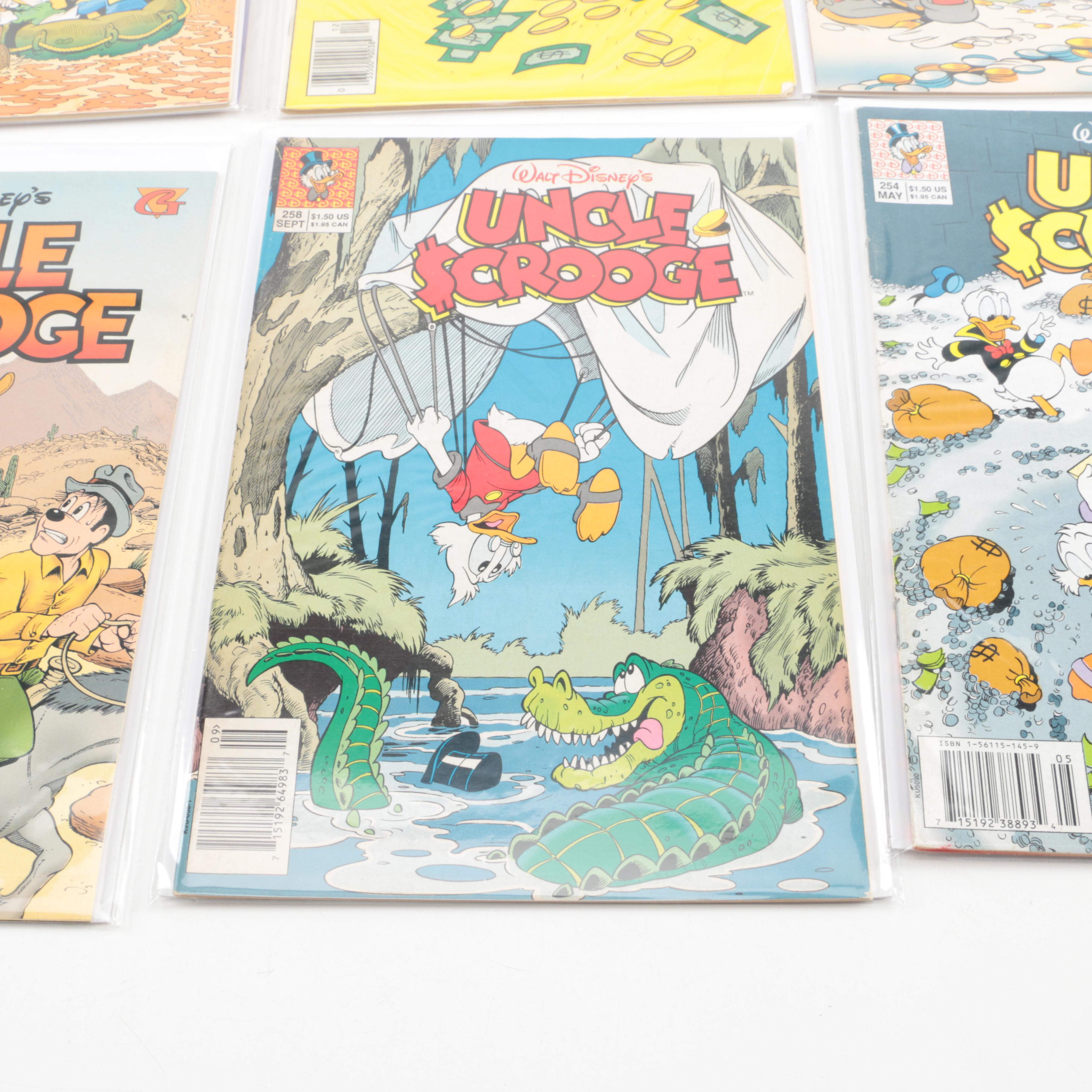 "Uncle Scrooge" Comics Including Don Rosa "Return to Xanadu" and "The Vigilante of Pizen Bluff"