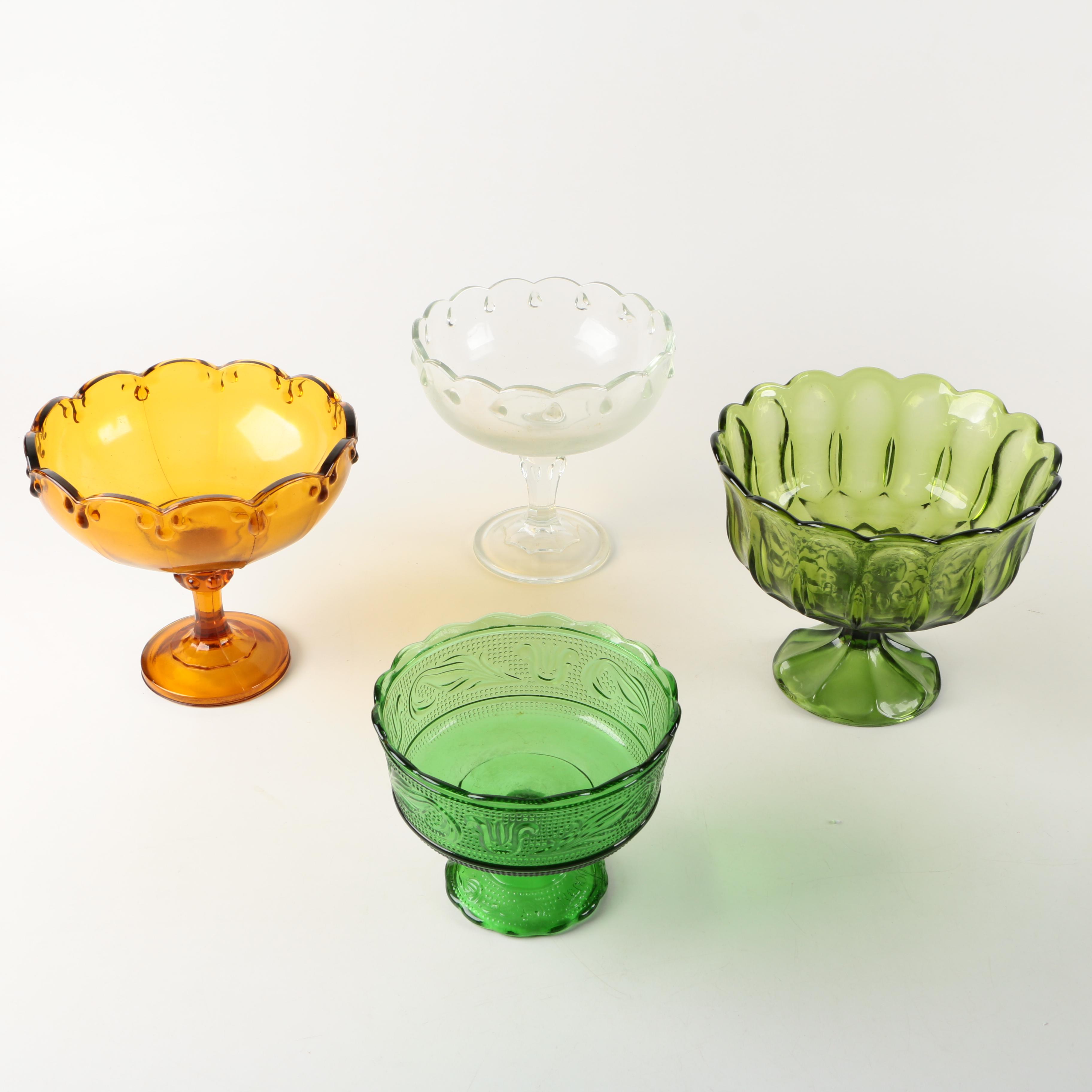 Footed Glass Bowls Including Brody Company