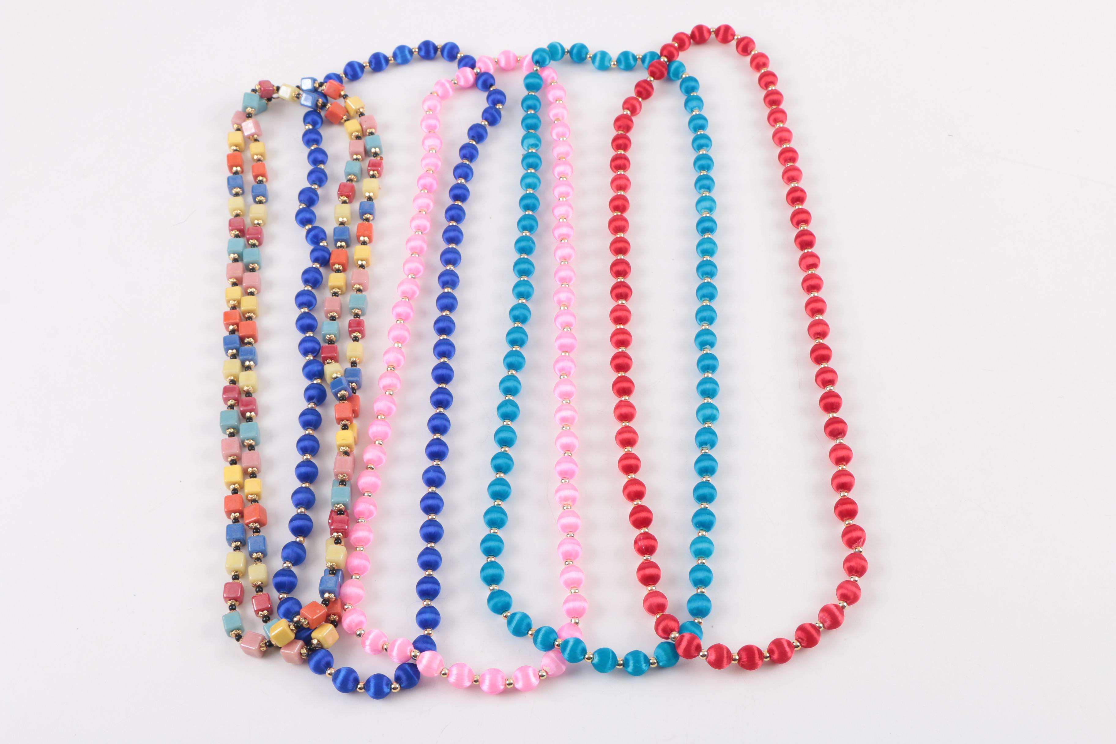 Assorted Costume Jewelry Including Beaded Necklaces