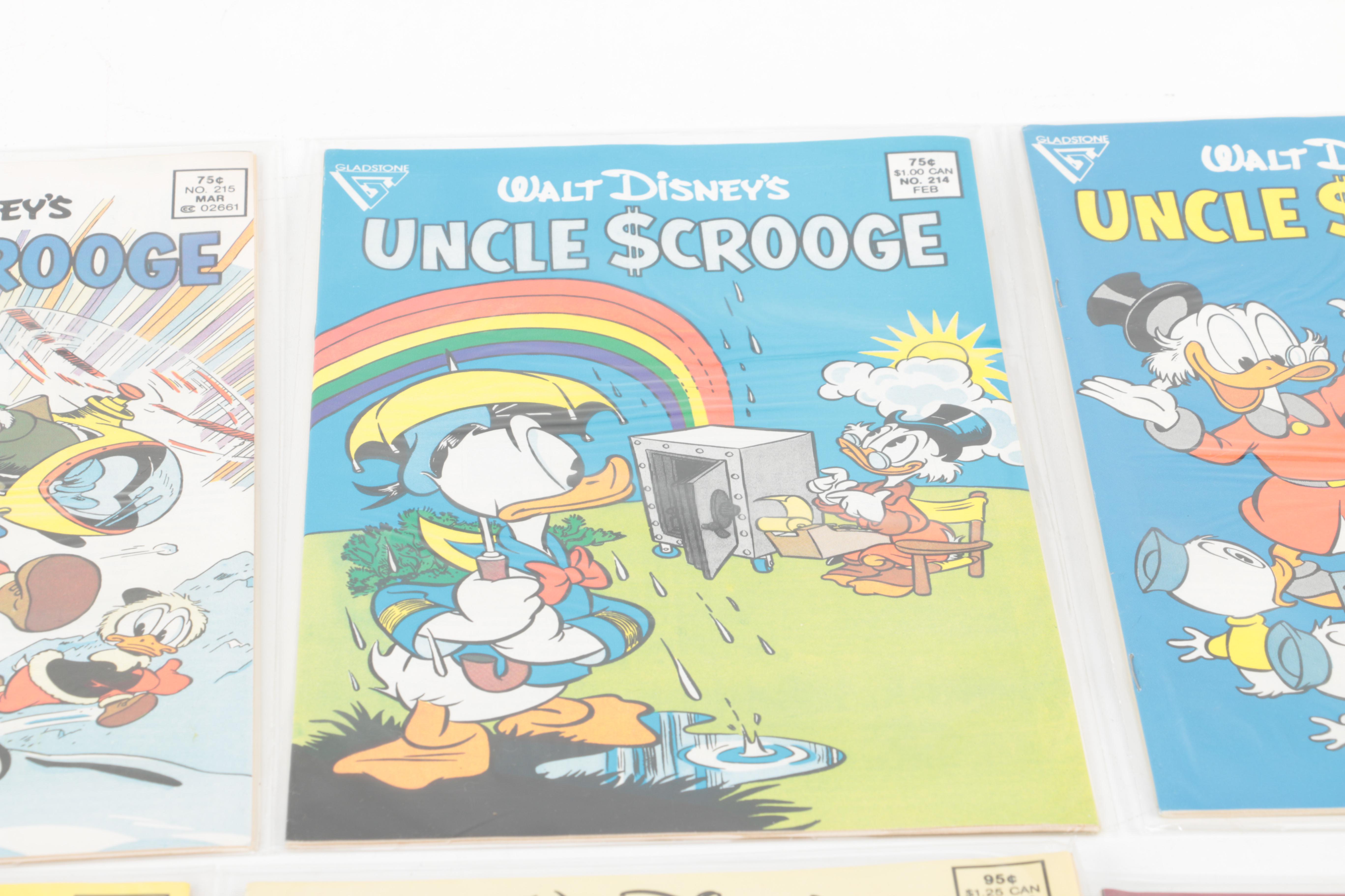 1980s "Uncle Scrooge" Comics Including Carl Barks Reprints