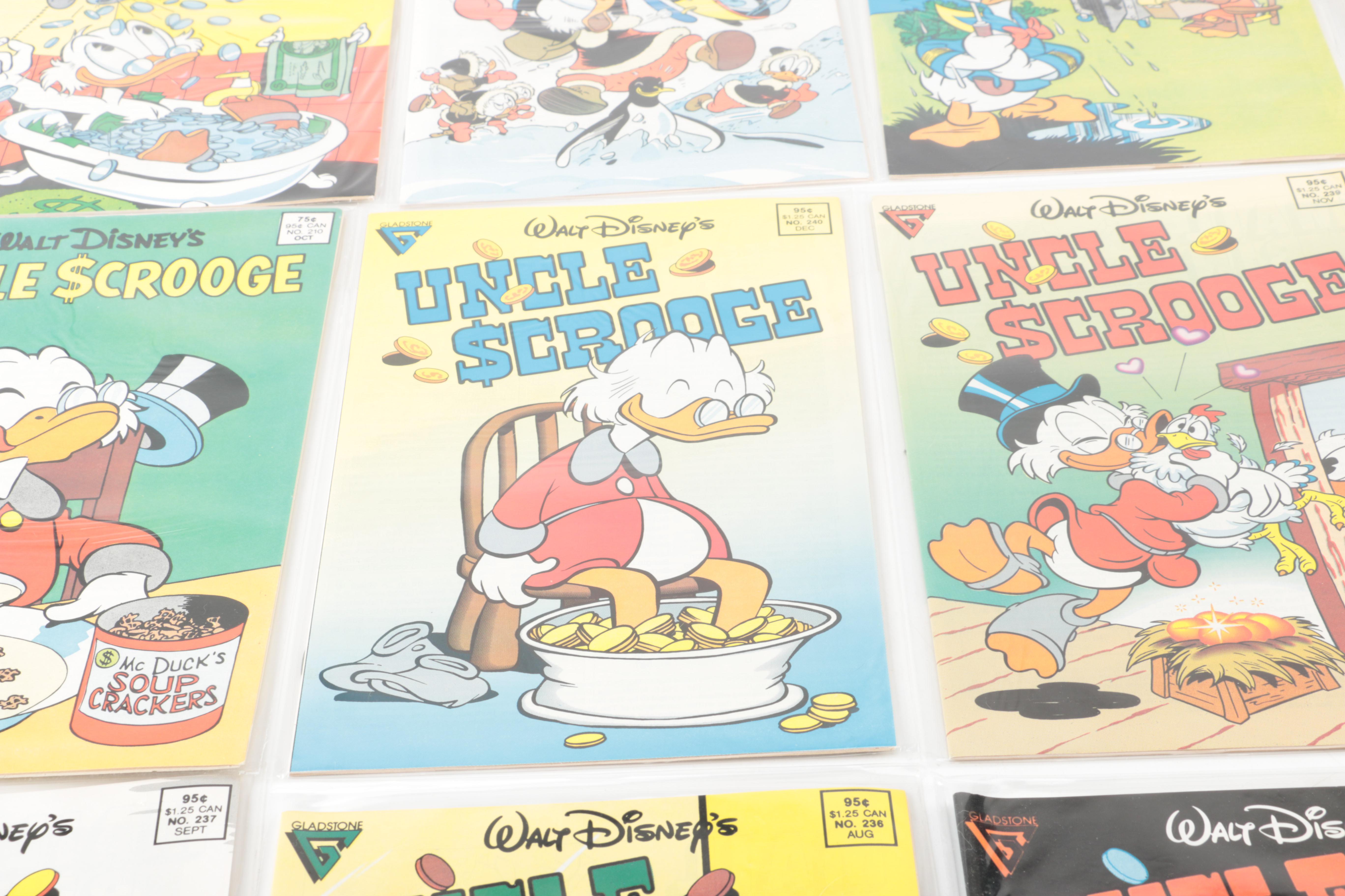 1980s "Uncle Scrooge" Comics Including Carl Barks Reprints