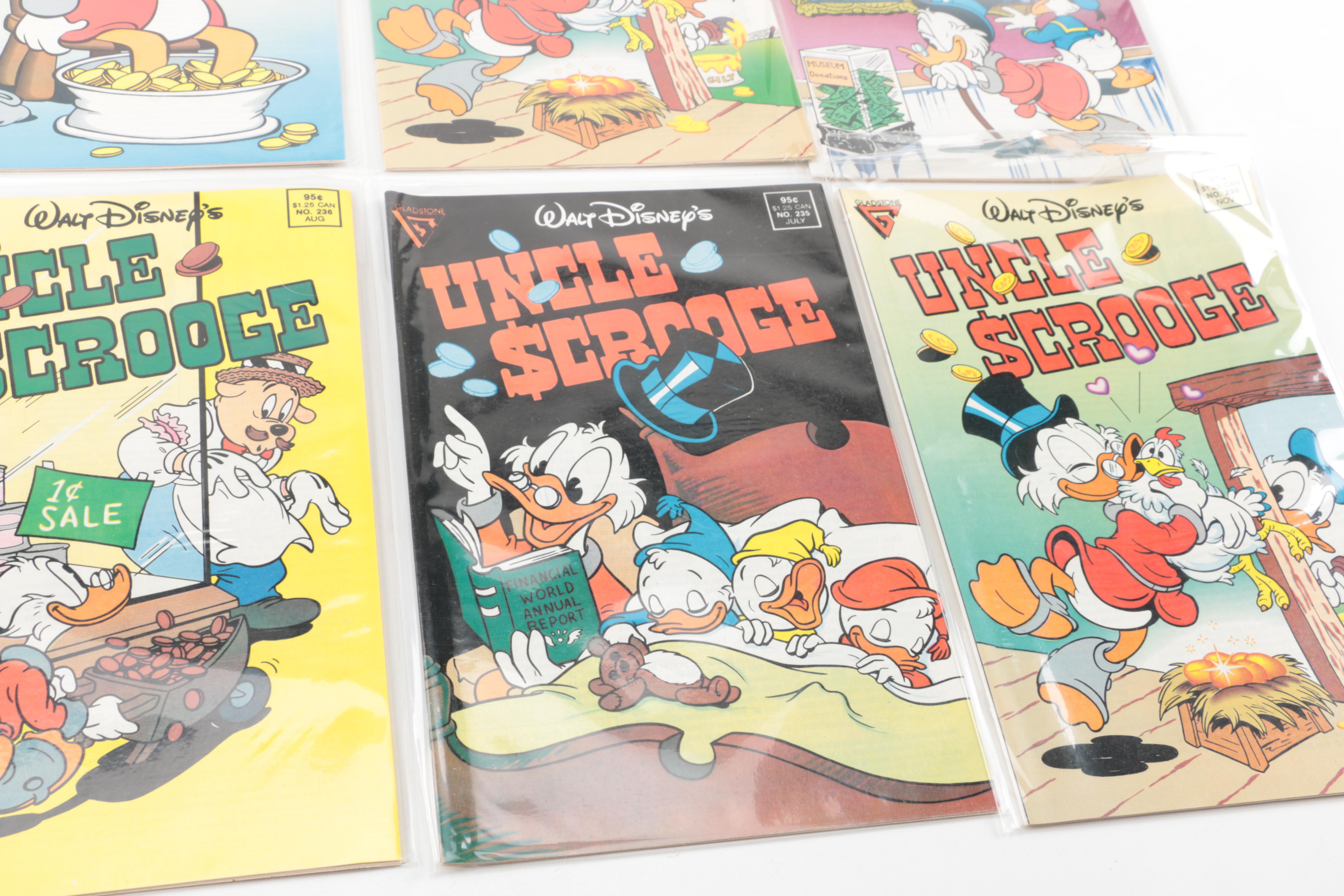 1980s "Uncle Scrooge" Comics Including Carl Barks Reprints