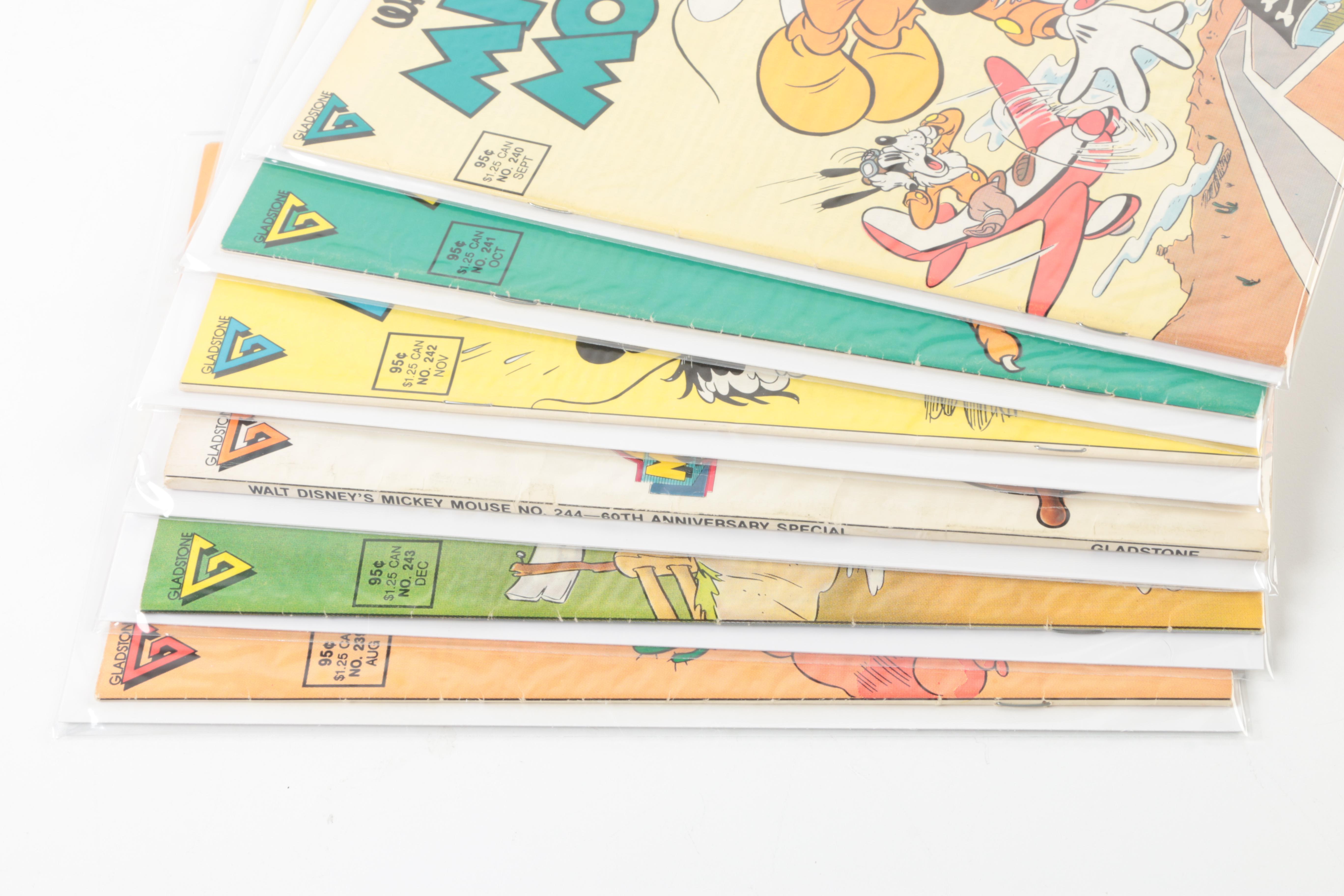 1980s "Mickey Mouse" Comic Books Including 60th Anniversary Special