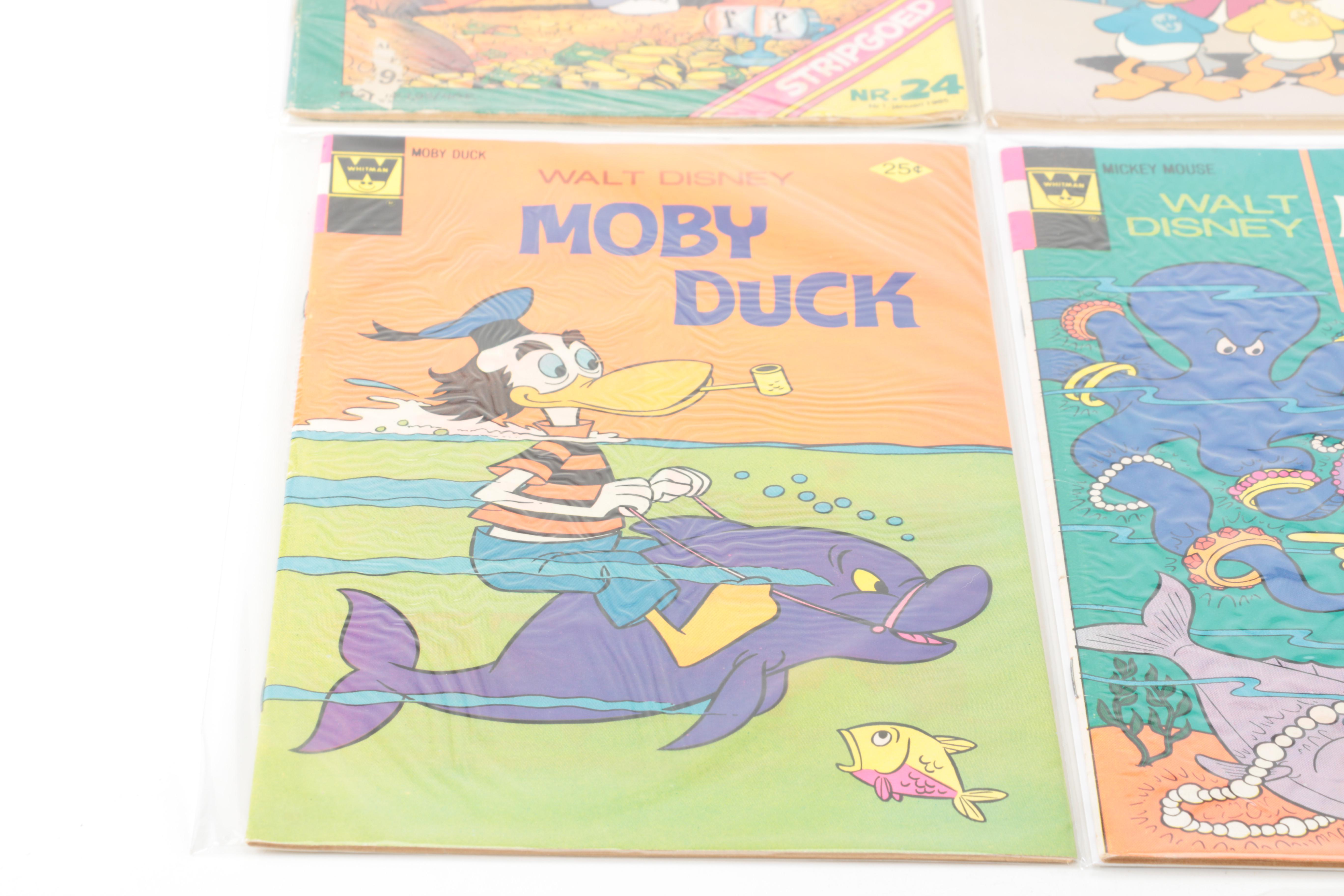 Disney Comic Books Including "Moby Duck" and Dutch-Language Uncle Scrooge