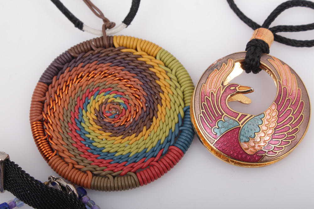 Art Glass, Beaded and Costume Necklaces and Bracelets