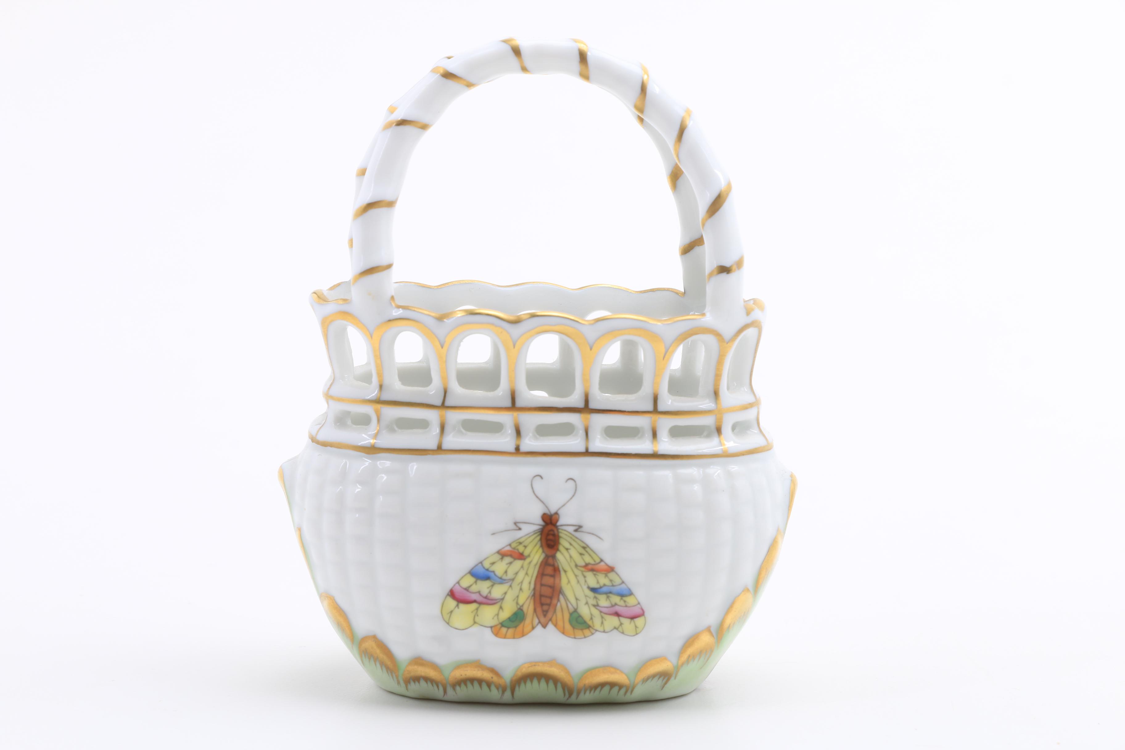 Collection of Herend Porcelain "Queen Victoria" Occasional Pieces