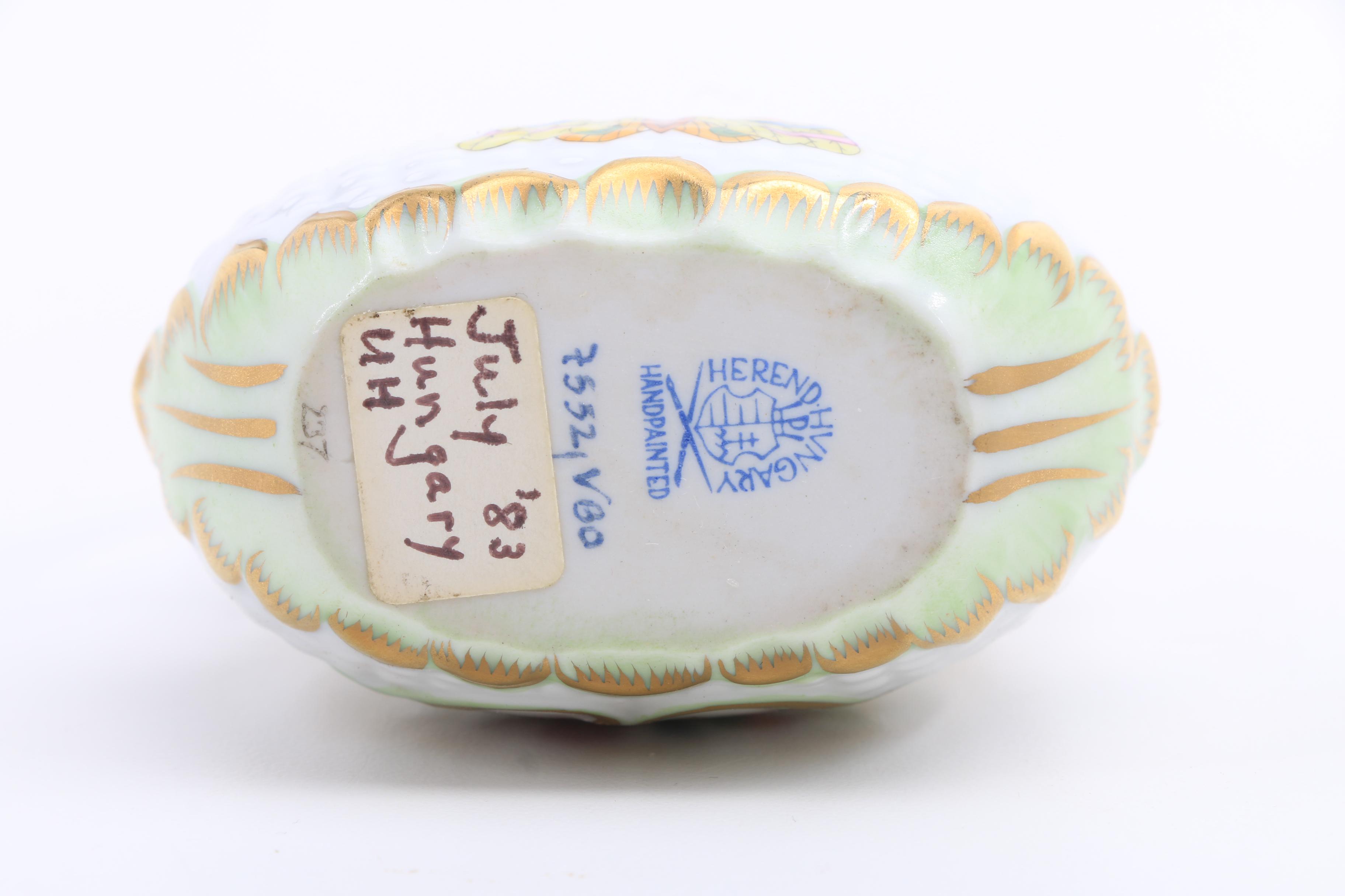 Collection of Herend Porcelain "Queen Victoria" Occasional Pieces