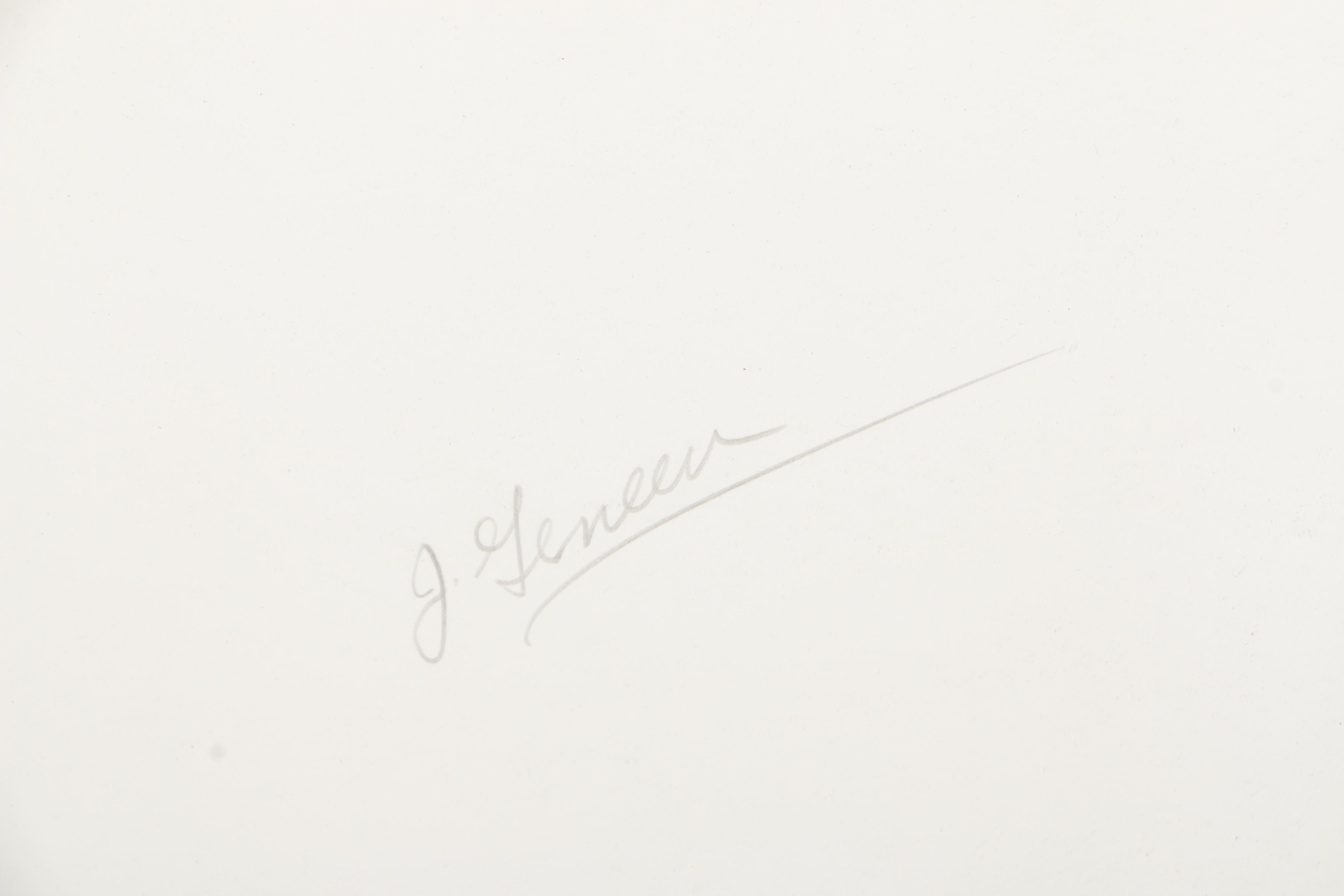 Signed Serigraph of Abstract Pinks and Grays