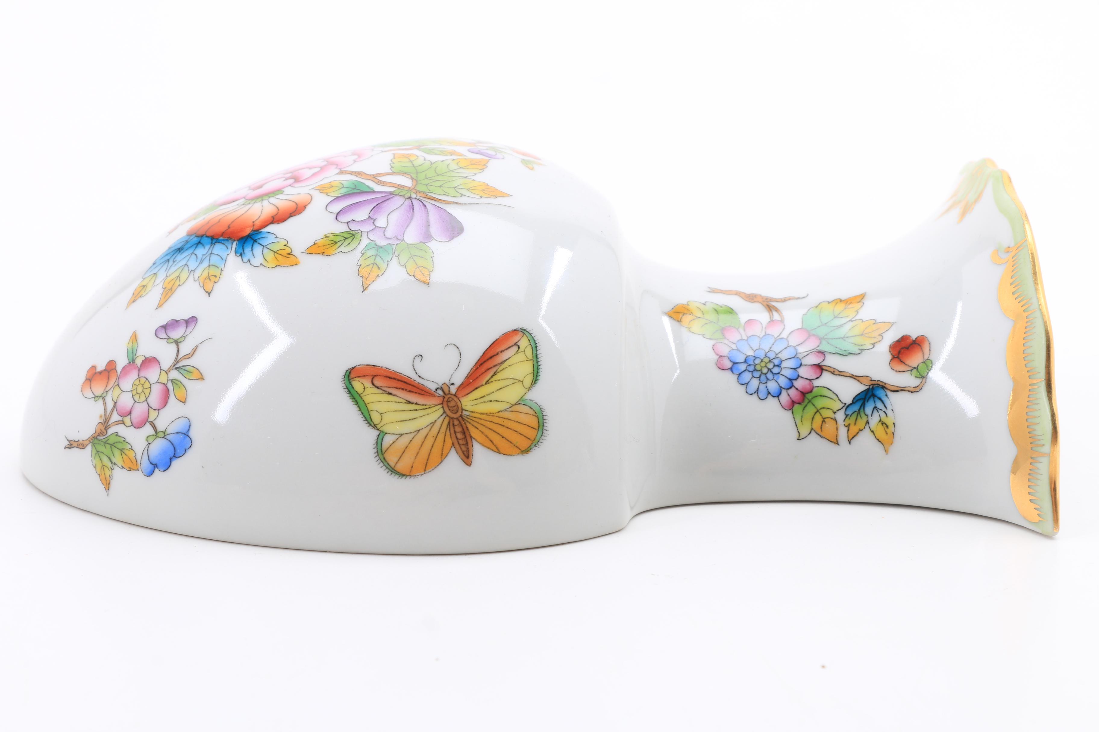 Herend "Queen Victoria" Pattern Porcelain Wall Pocket