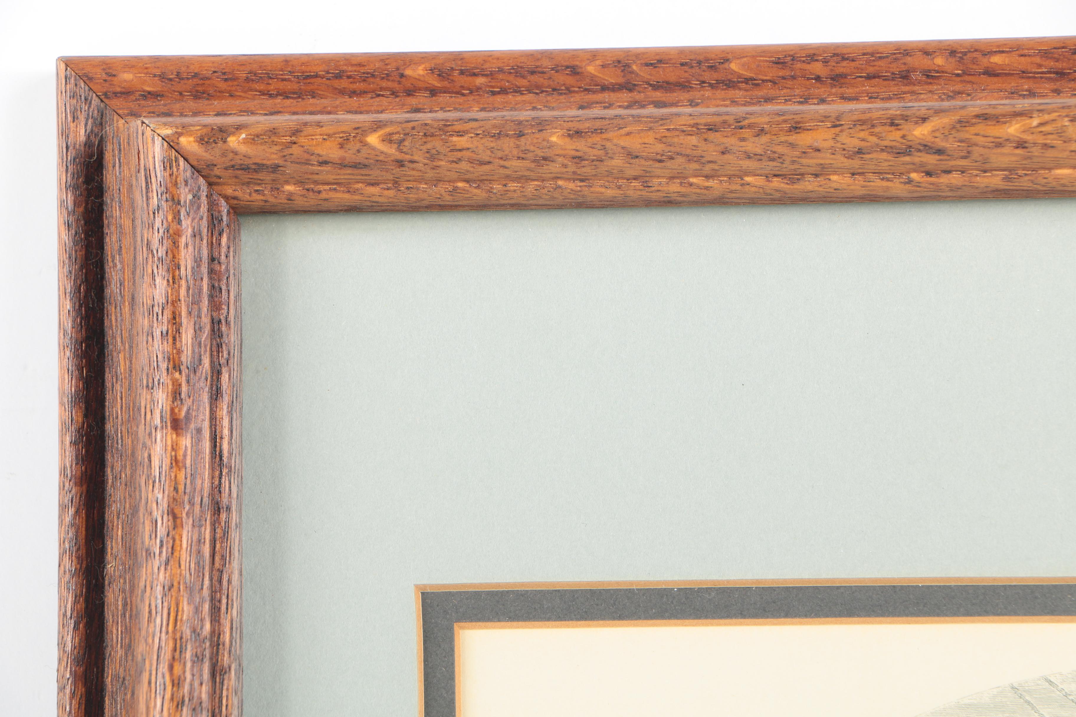 After Herbert K. Bourne and J. Stephenson Prints on Paper "The Last of England" and a Portrait of Alfred Tennyson