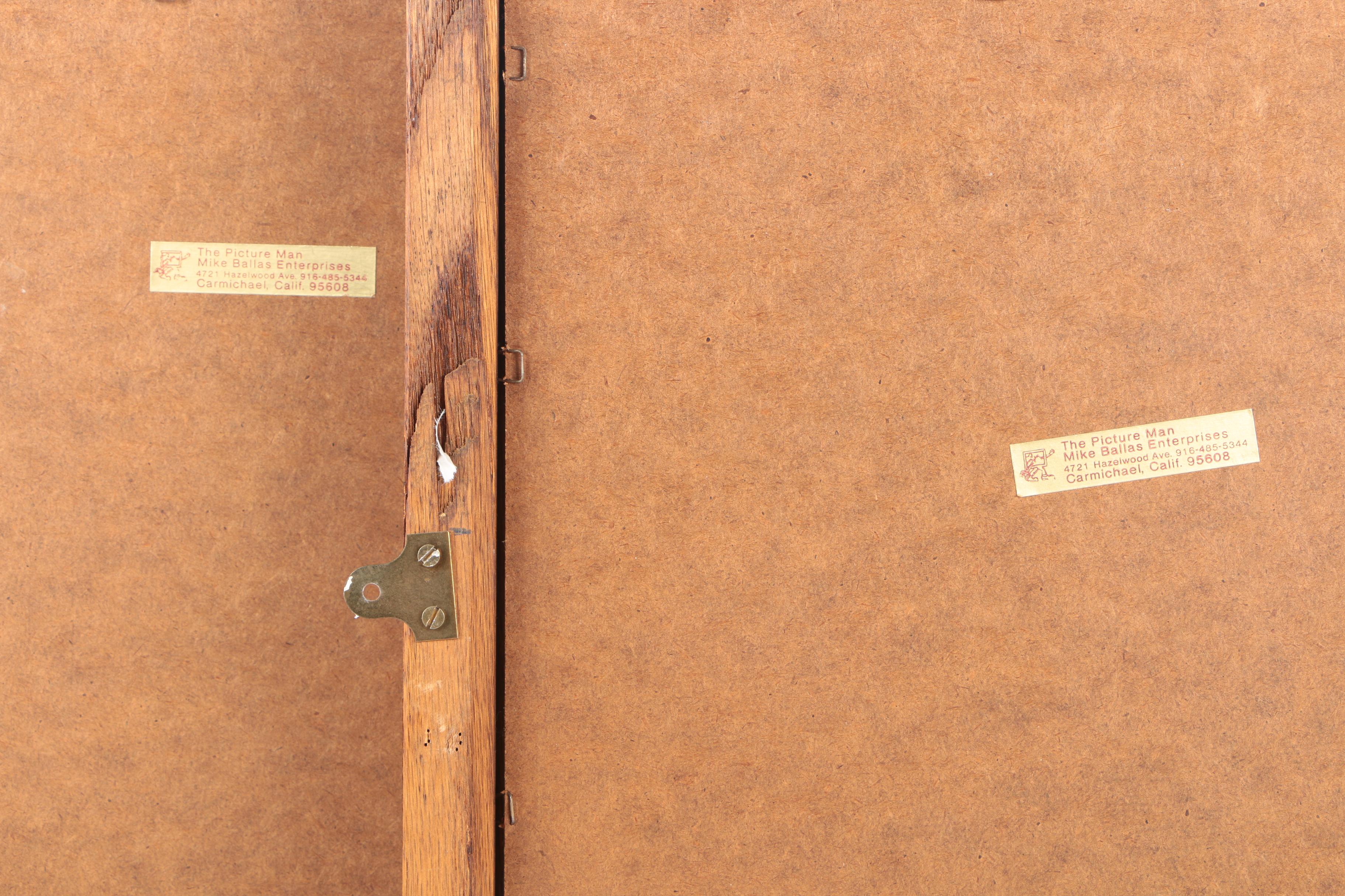 After Herbert K. Bourne and J. Stephenson Prints on Paper "The Last of England" and a Portrait of Alfred Tennyson