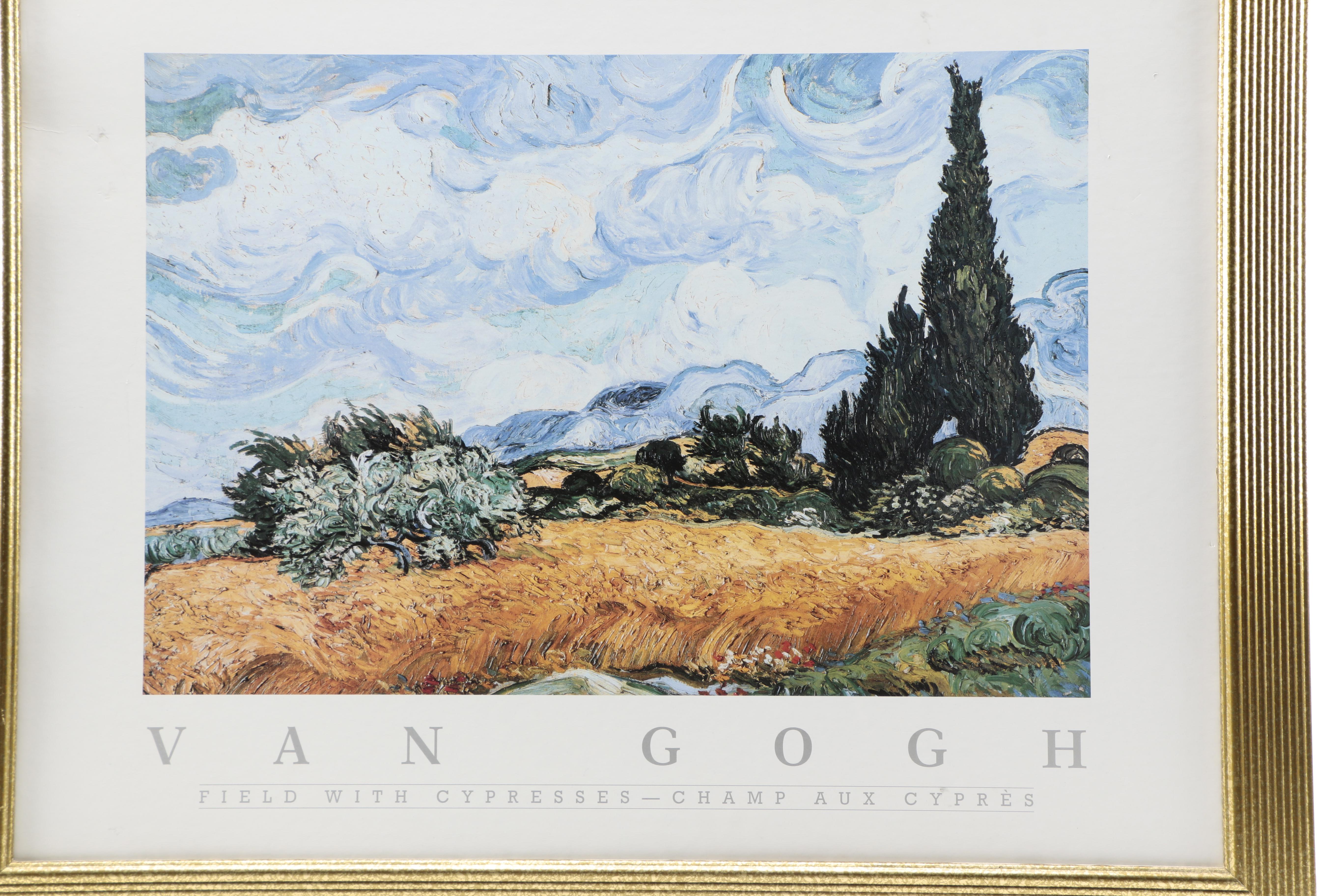 After Vincent Van Gogh Reproduction Offset Lithograph Prints
