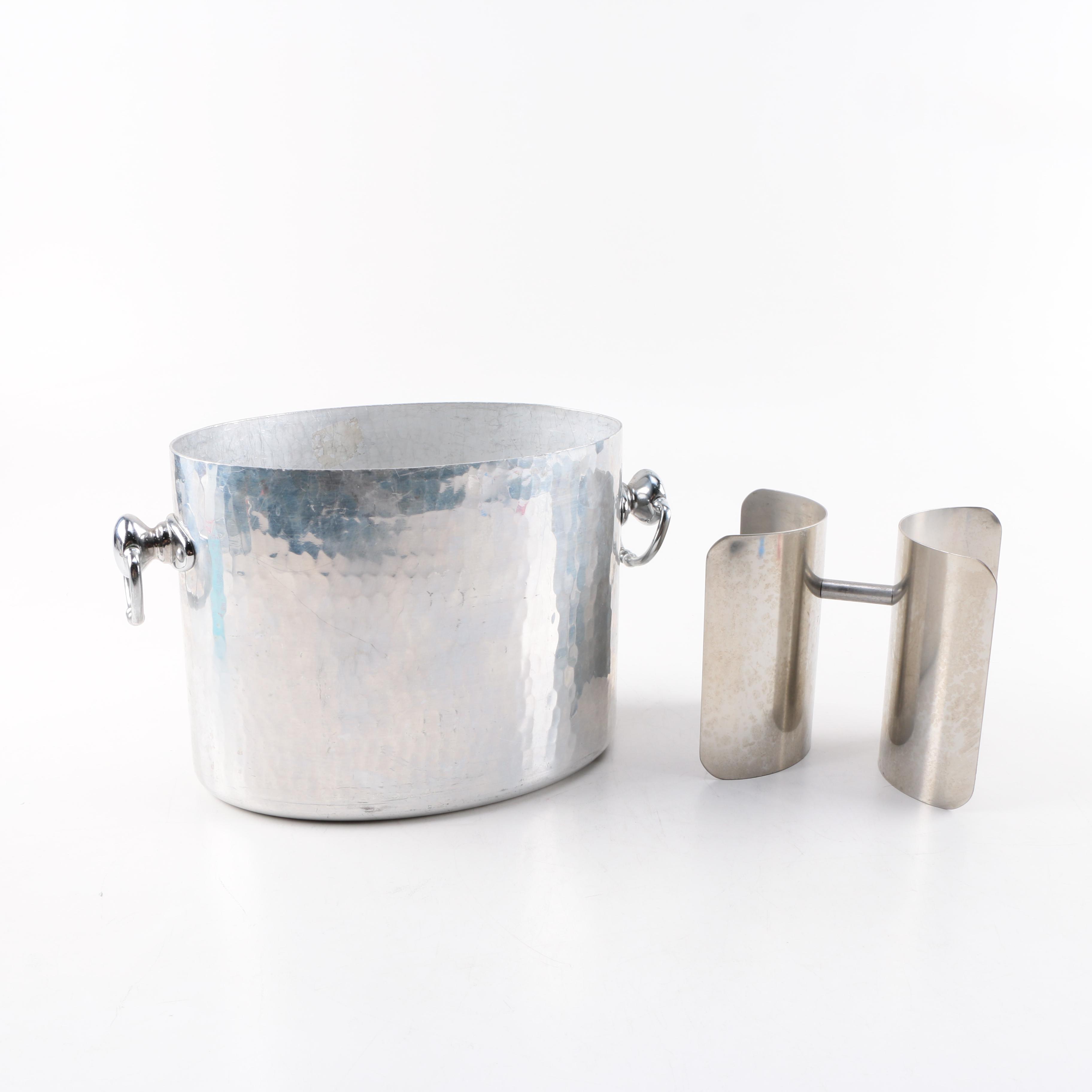 Mauviel Hammered Aluminium Champagne Bucket