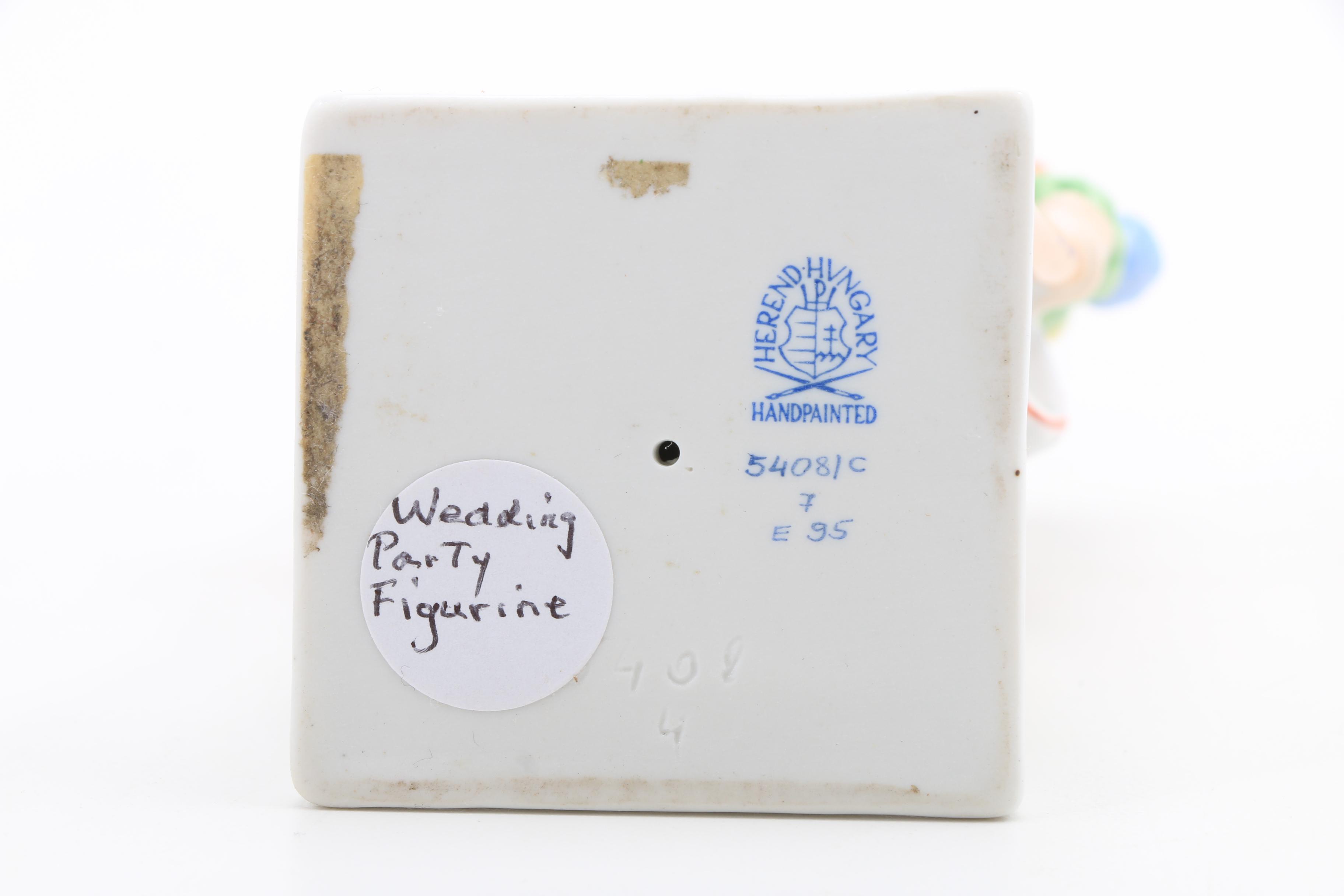 Rare Herend Porcelain "Wedding Party" Porcelain Figurines