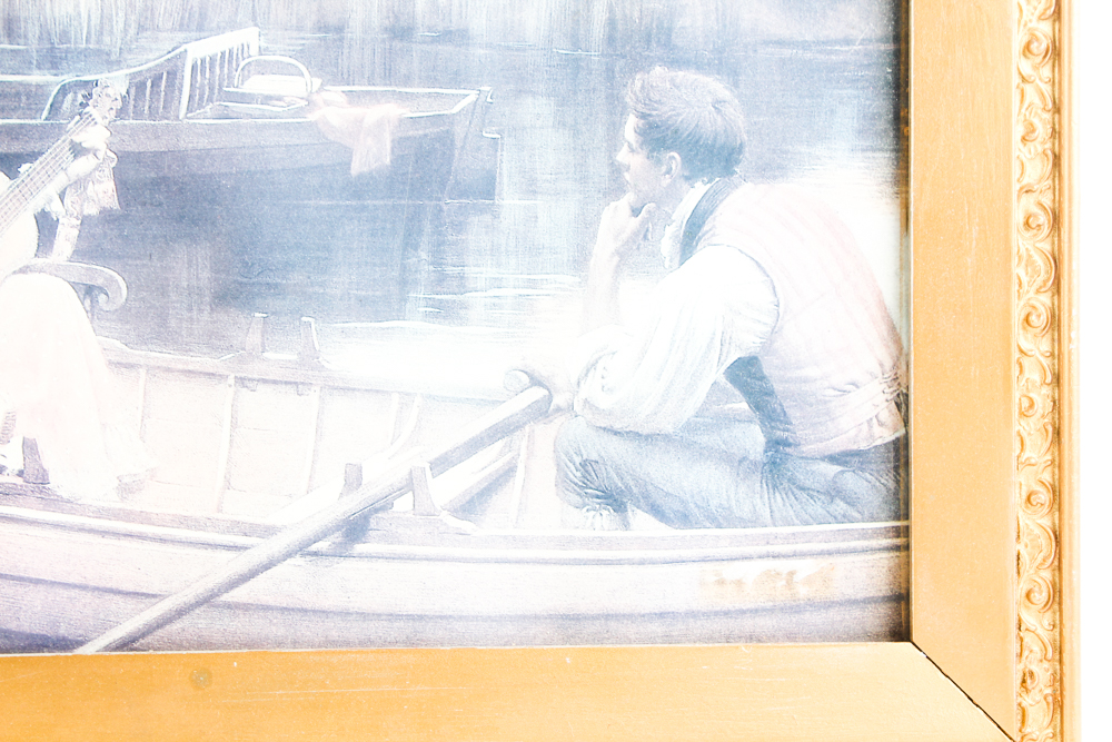 Vintage Offset Lithograph Print Pair