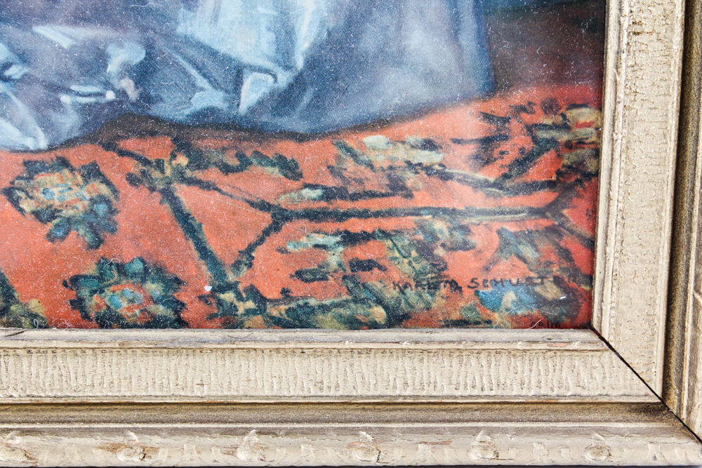 Vintage Offset Lithograph Print Pair