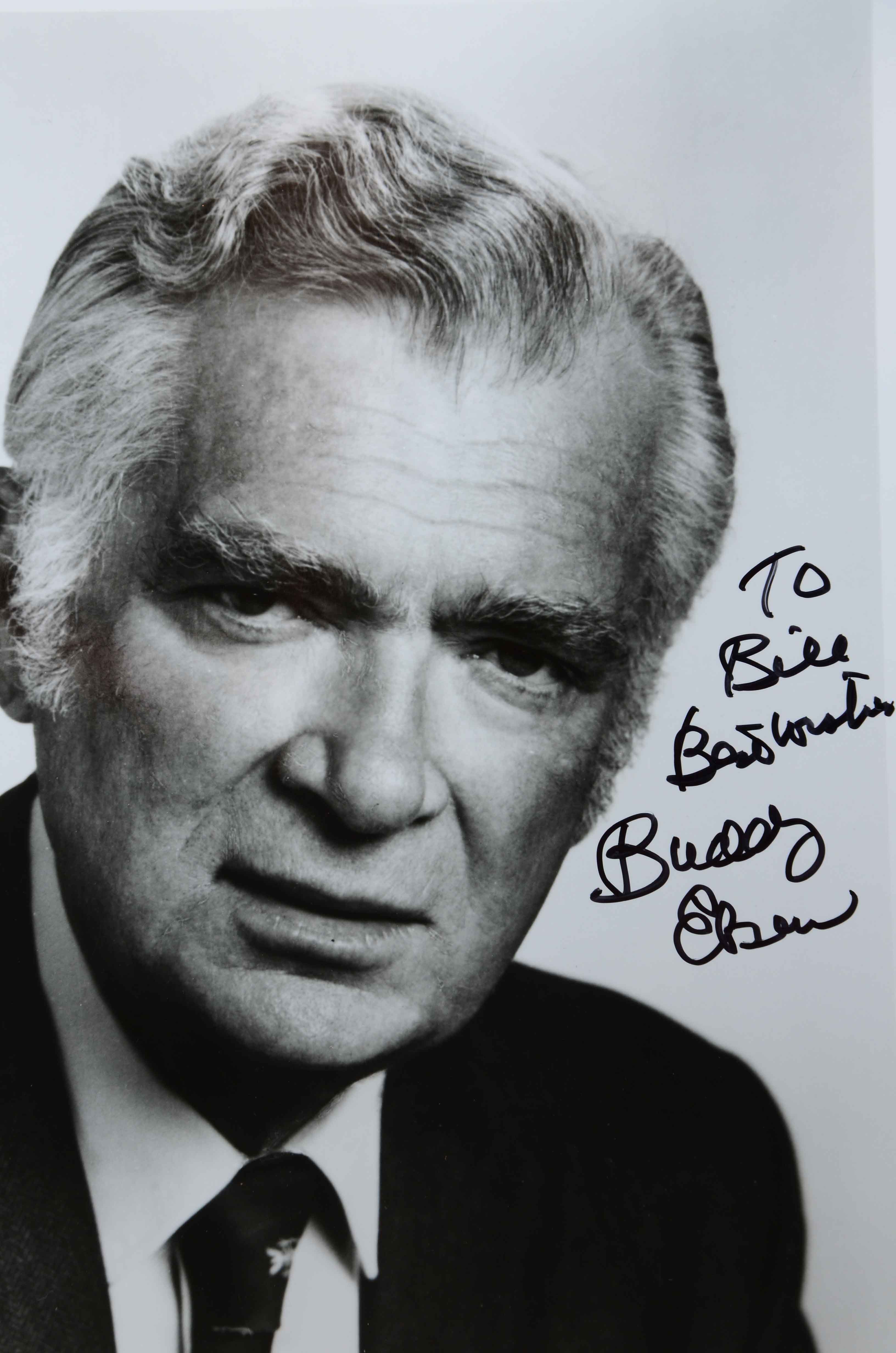 Actors Rod Steiger and Buddy Ebsen Signed Photos