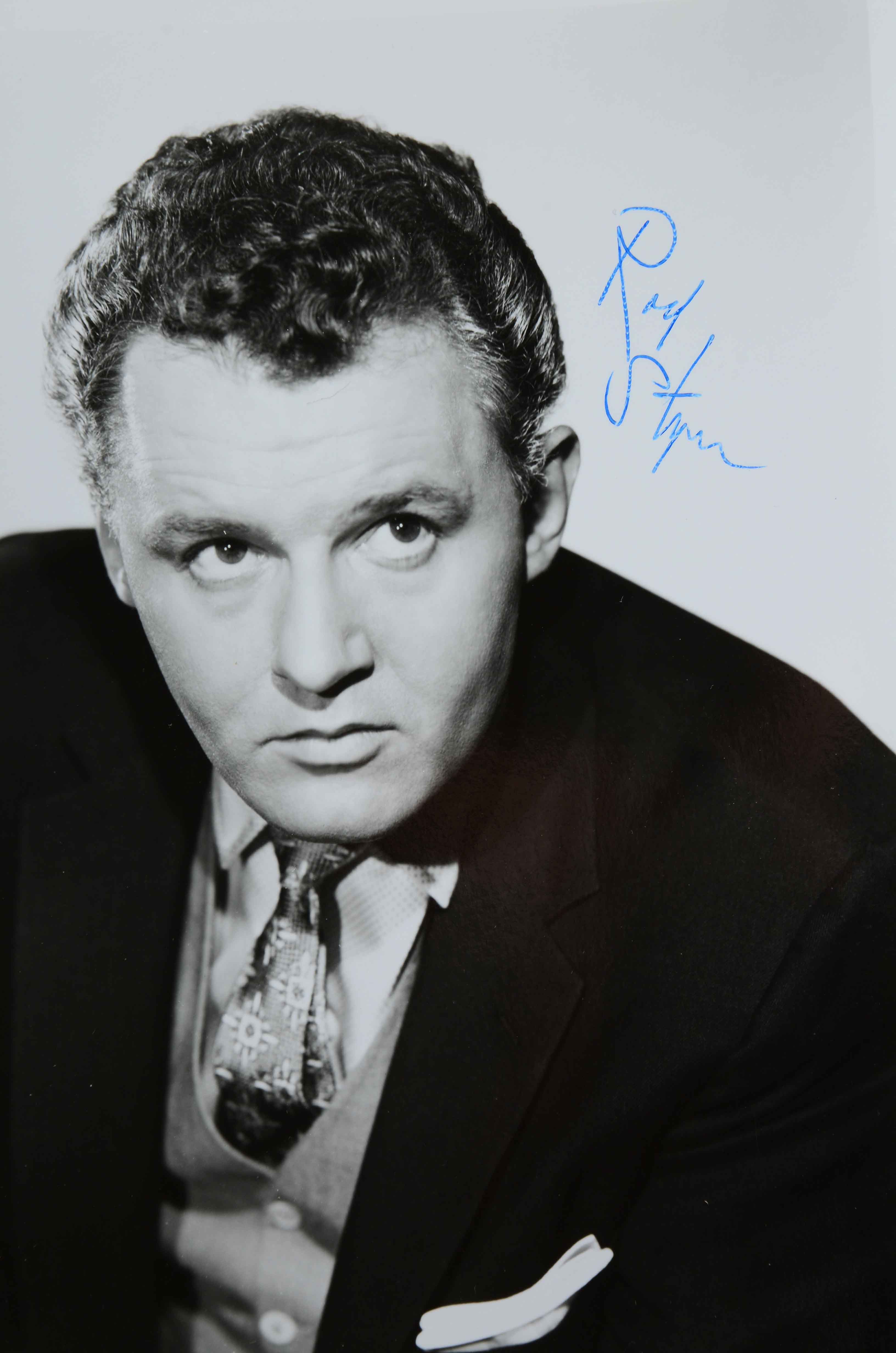 Actors Rod Steiger and Buddy Ebsen Signed Photos