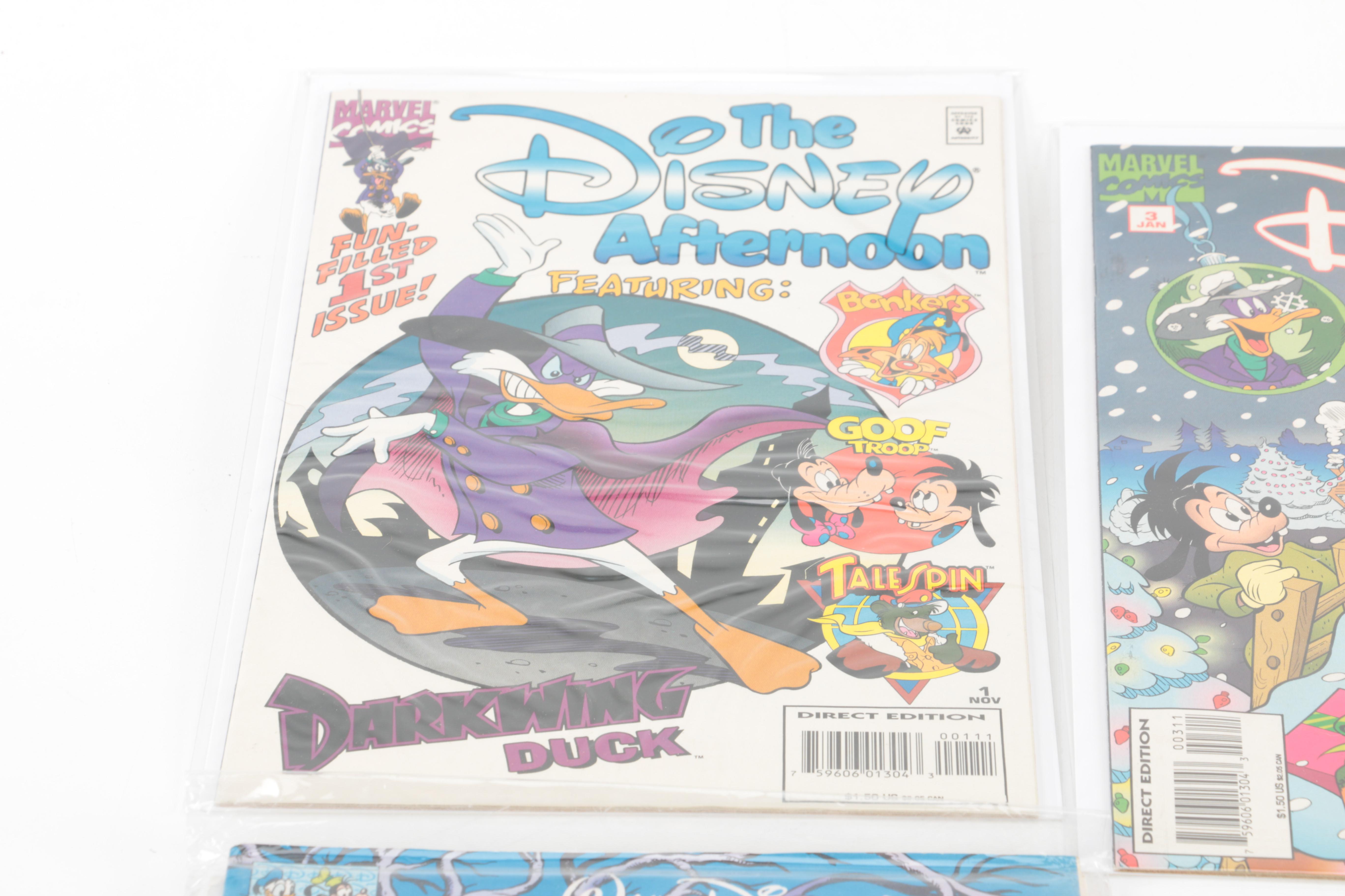 Disney Comics Featuring 1949 "Walt Disney's Christmas Parade" #1 and 1994 "The Disney Afternoon" #1–5