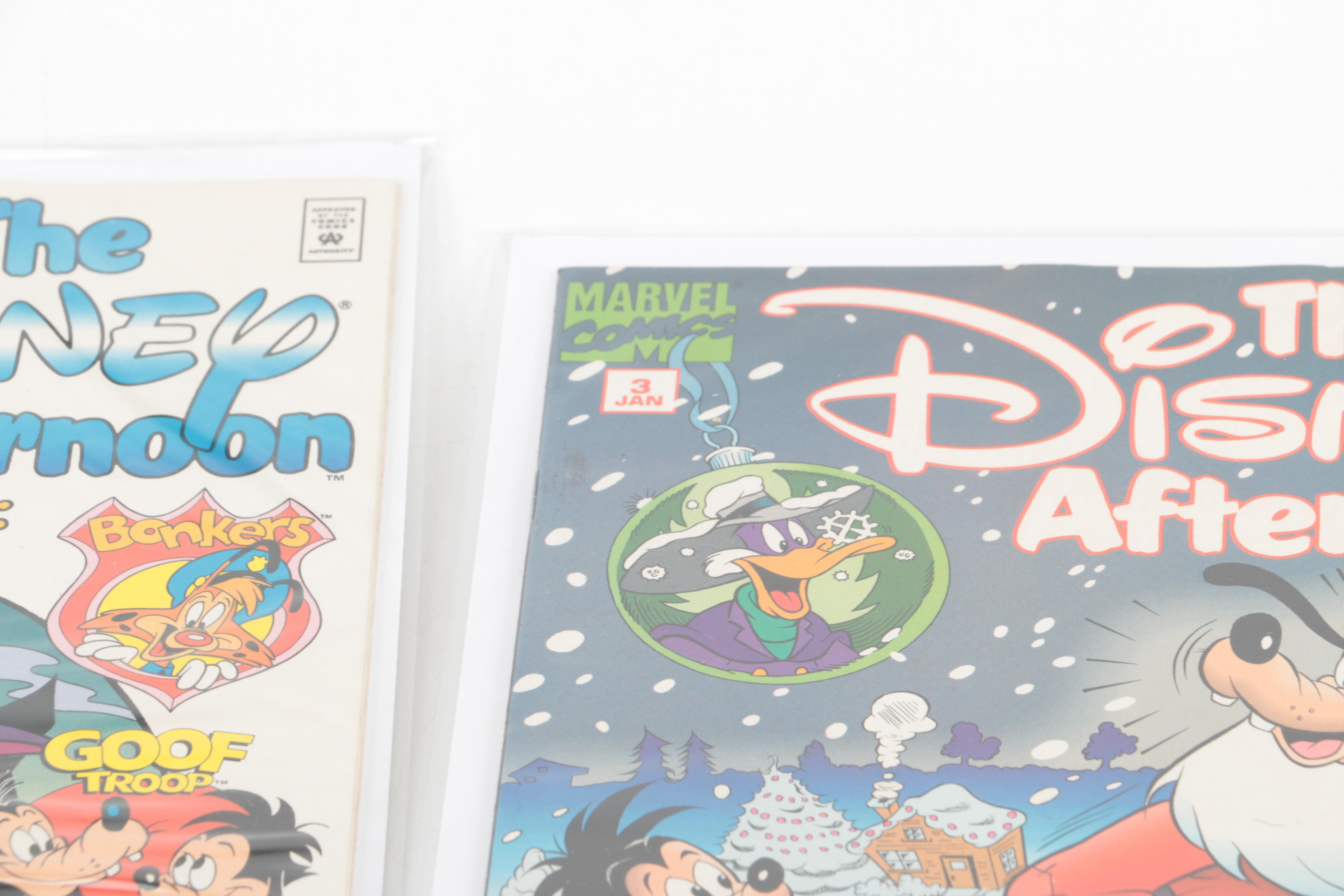 Disney Comics Featuring 1949 "Walt Disney's Christmas Parade" #1 and 1994 "The Disney Afternoon" #1–5