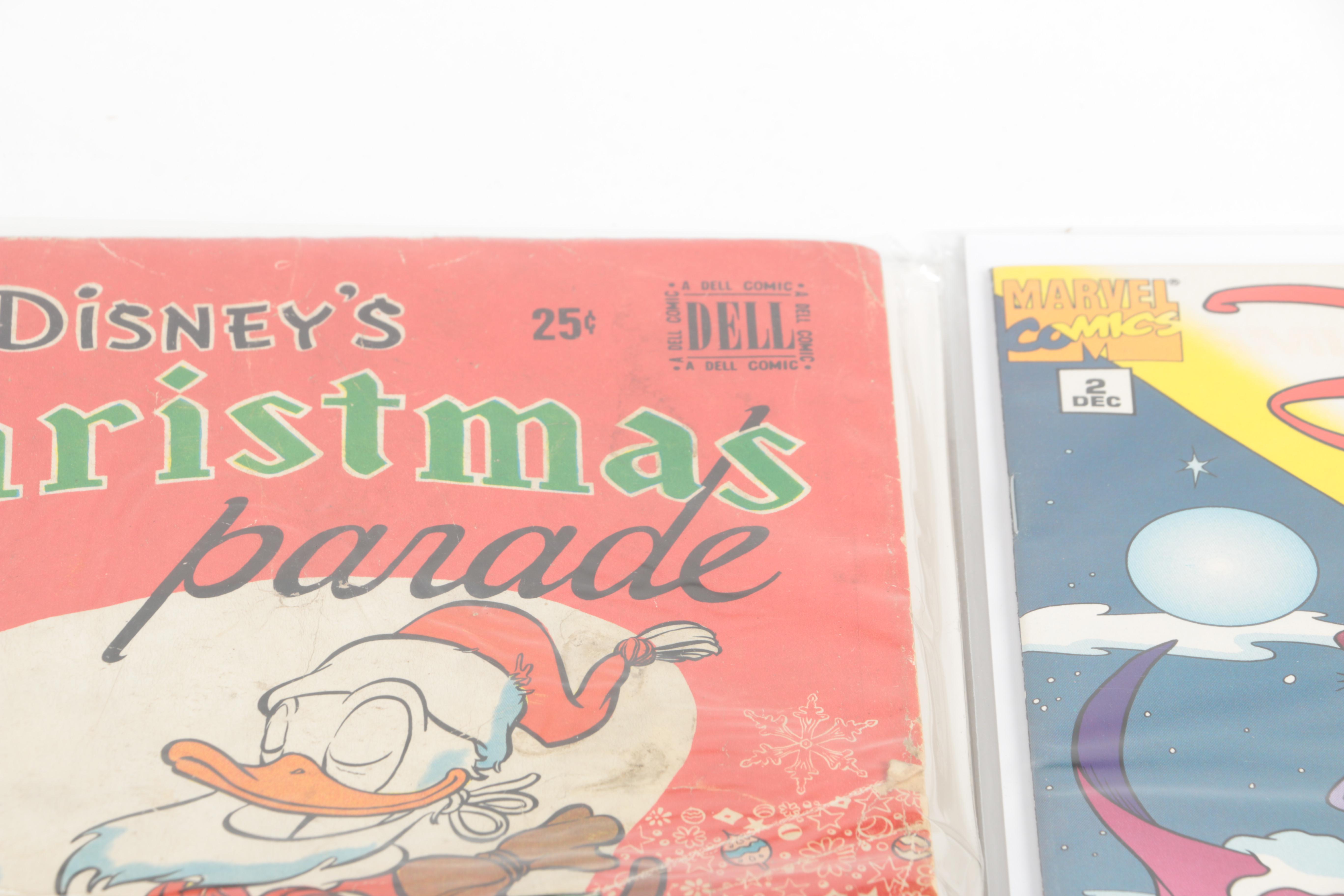Disney Comics Featuring 1949 "Walt Disney's Christmas Parade" #1 and 1994 "The Disney Afternoon" #1–5