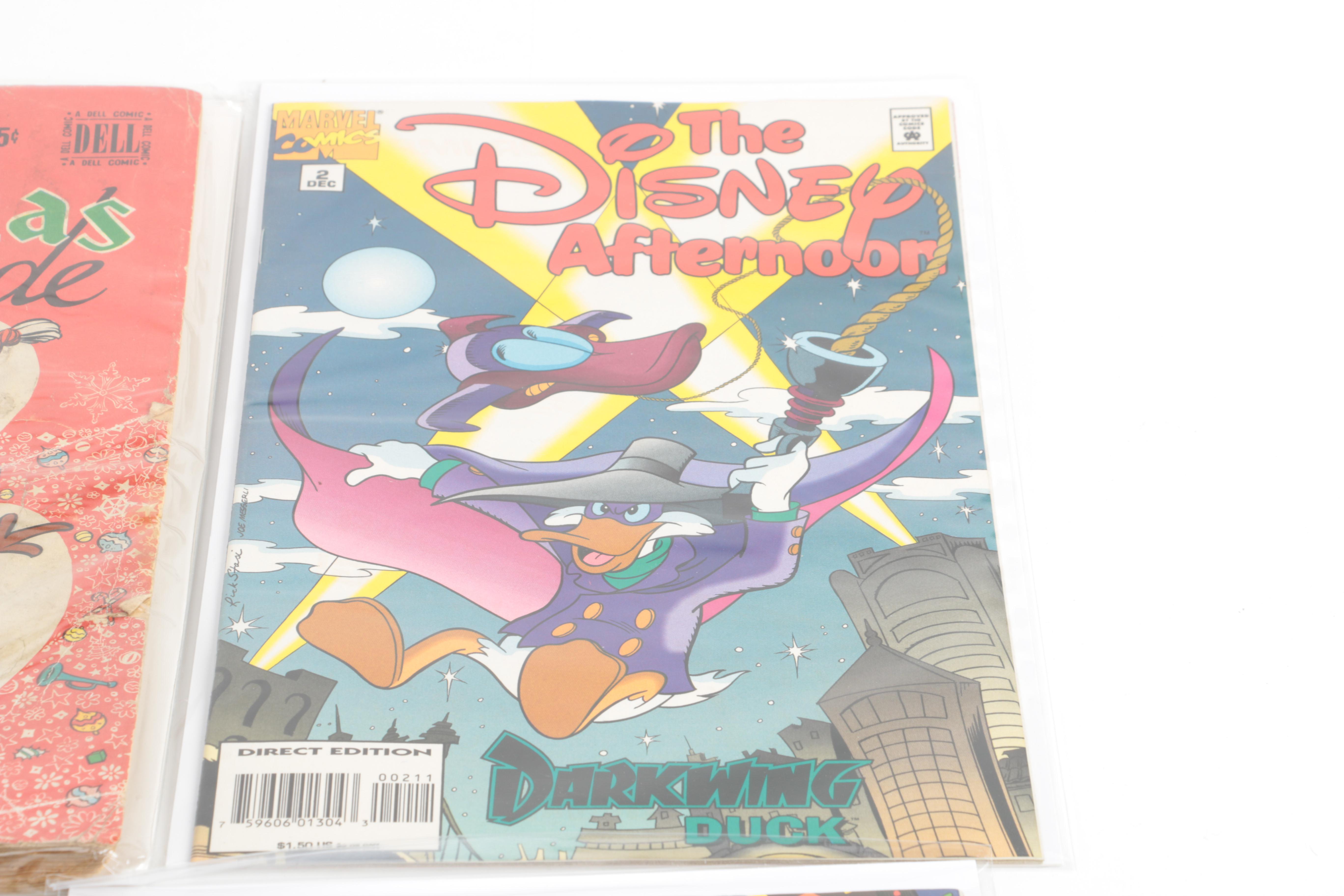 Disney Comics Featuring 1949 "Walt Disney's Christmas Parade" #1 and 1994 "The Disney Afternoon" #1–5