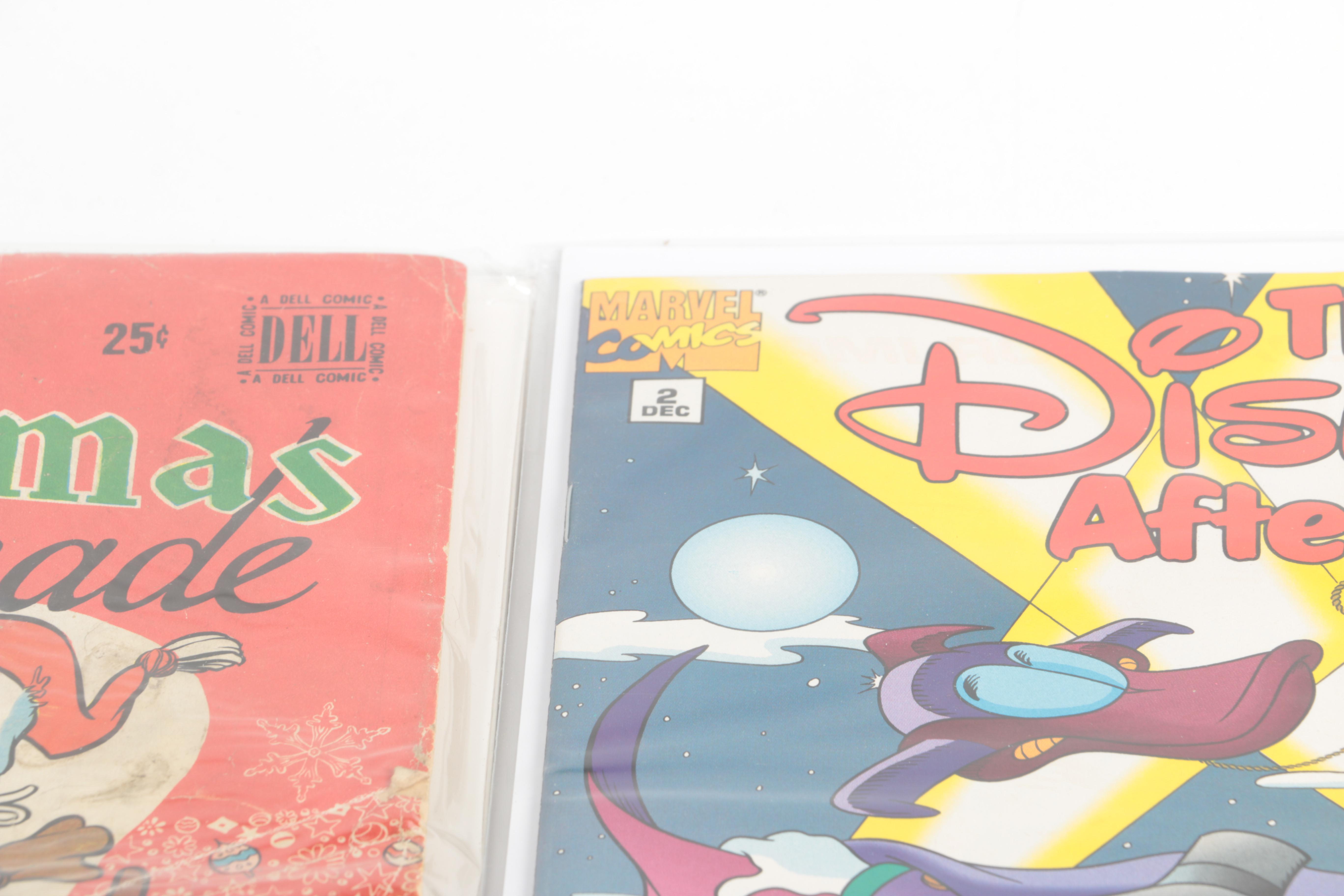 Disney Comics Featuring 1949 "Walt Disney's Christmas Parade" #1 and 1994 "The Disney Afternoon" #1–5