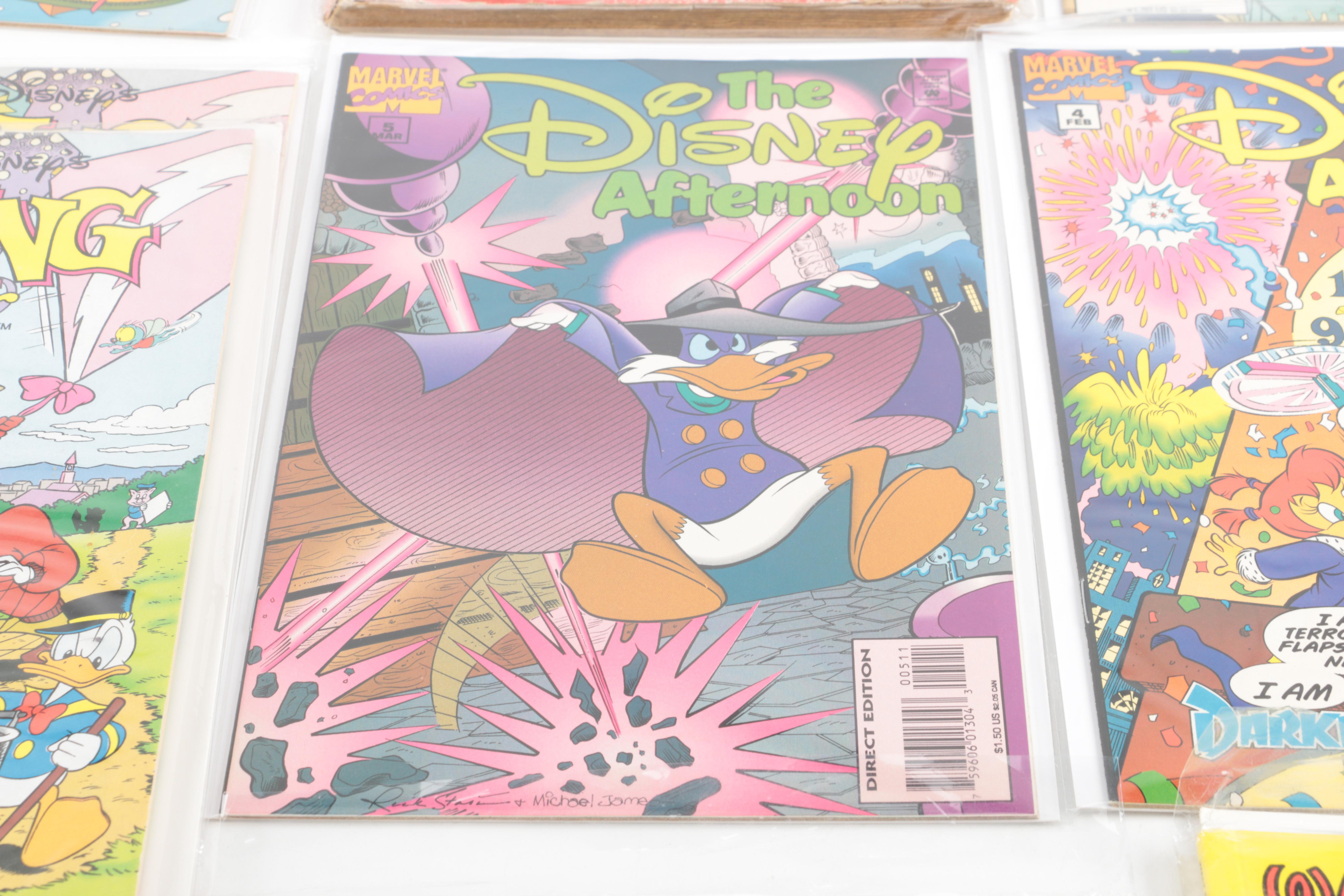 Disney Comics Featuring 1949 "Walt Disney's Christmas Parade" #1 and 1994 "The Disney Afternoon" #1–5