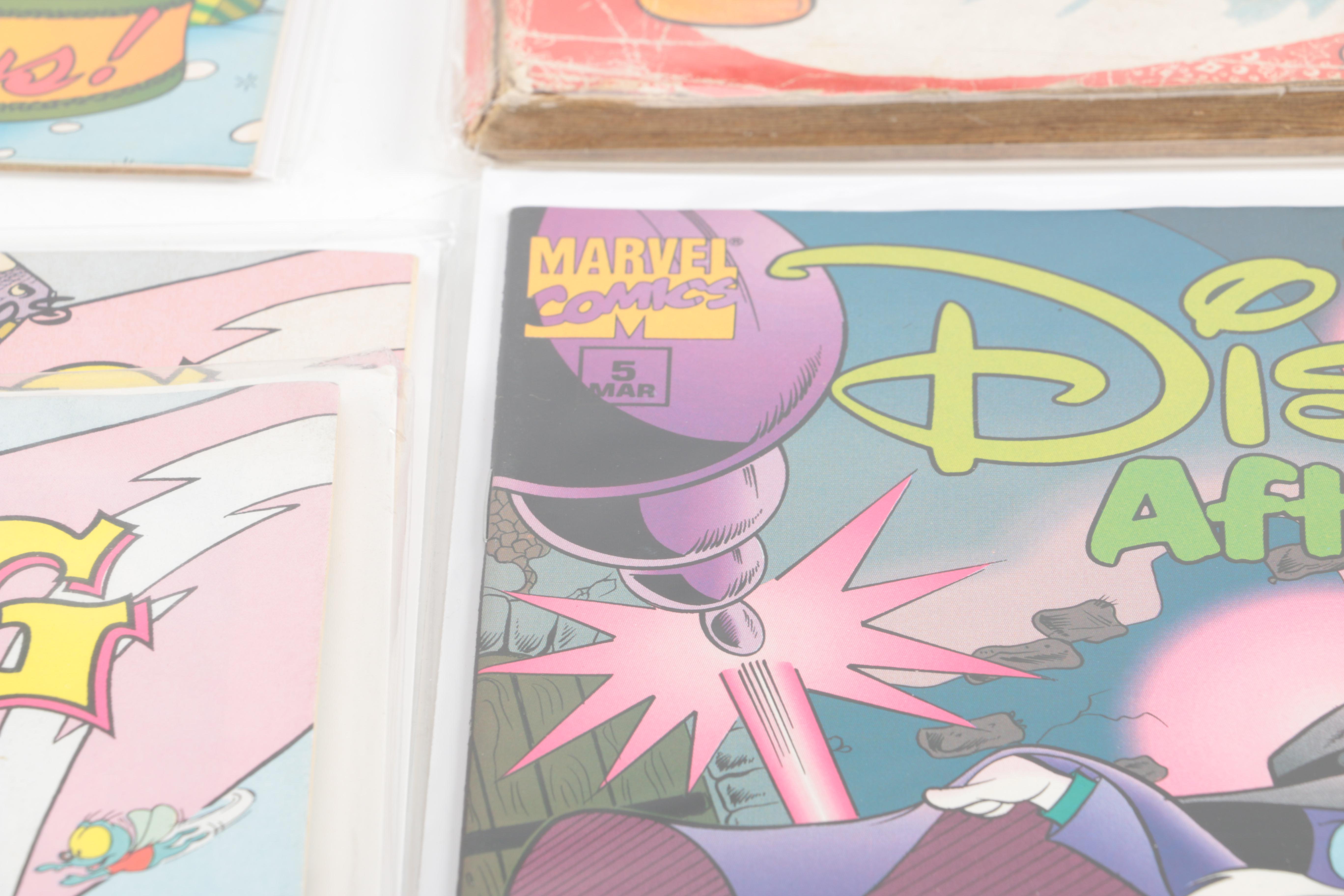 Disney Comics Featuring 1949 "Walt Disney's Christmas Parade" #1 and 1994 "The Disney Afternoon" #1–5