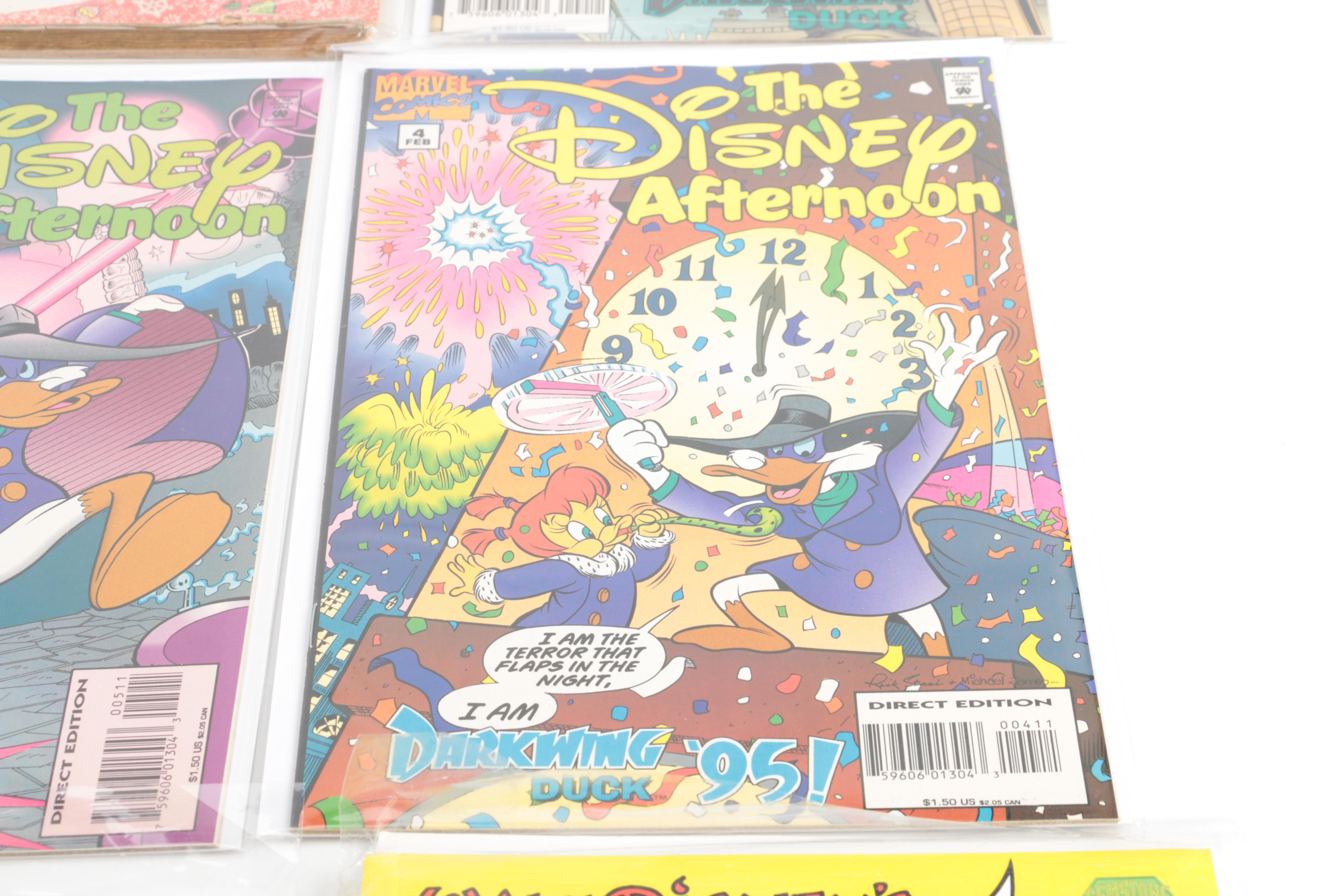 Disney Comics Featuring 1949 "Walt Disney's Christmas Parade" #1 and 1994 "The Disney Afternoon" #1–5