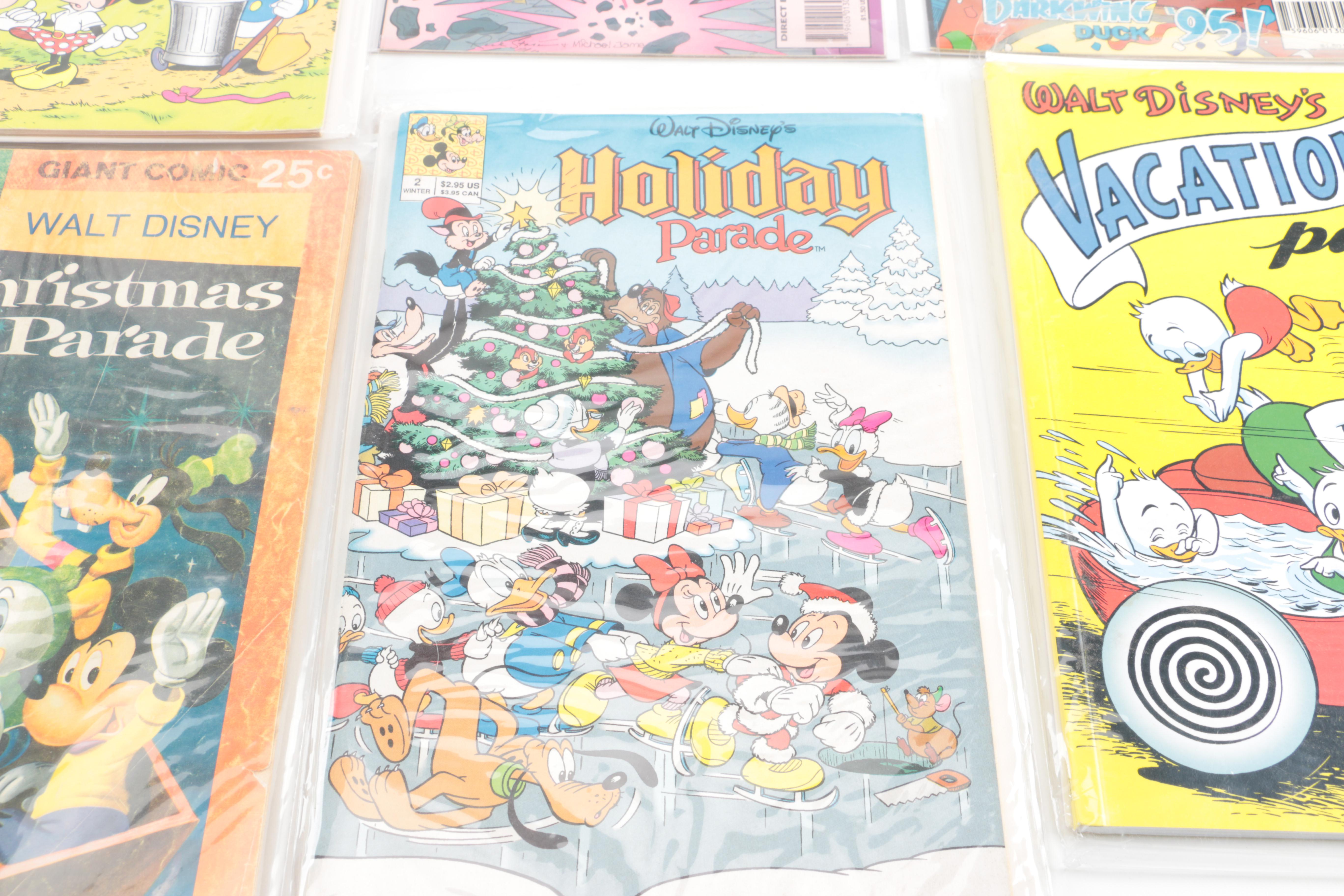 Disney Comics Featuring 1949 "Walt Disney's Christmas Parade" #1 and 1994 "The Disney Afternoon" #1–5