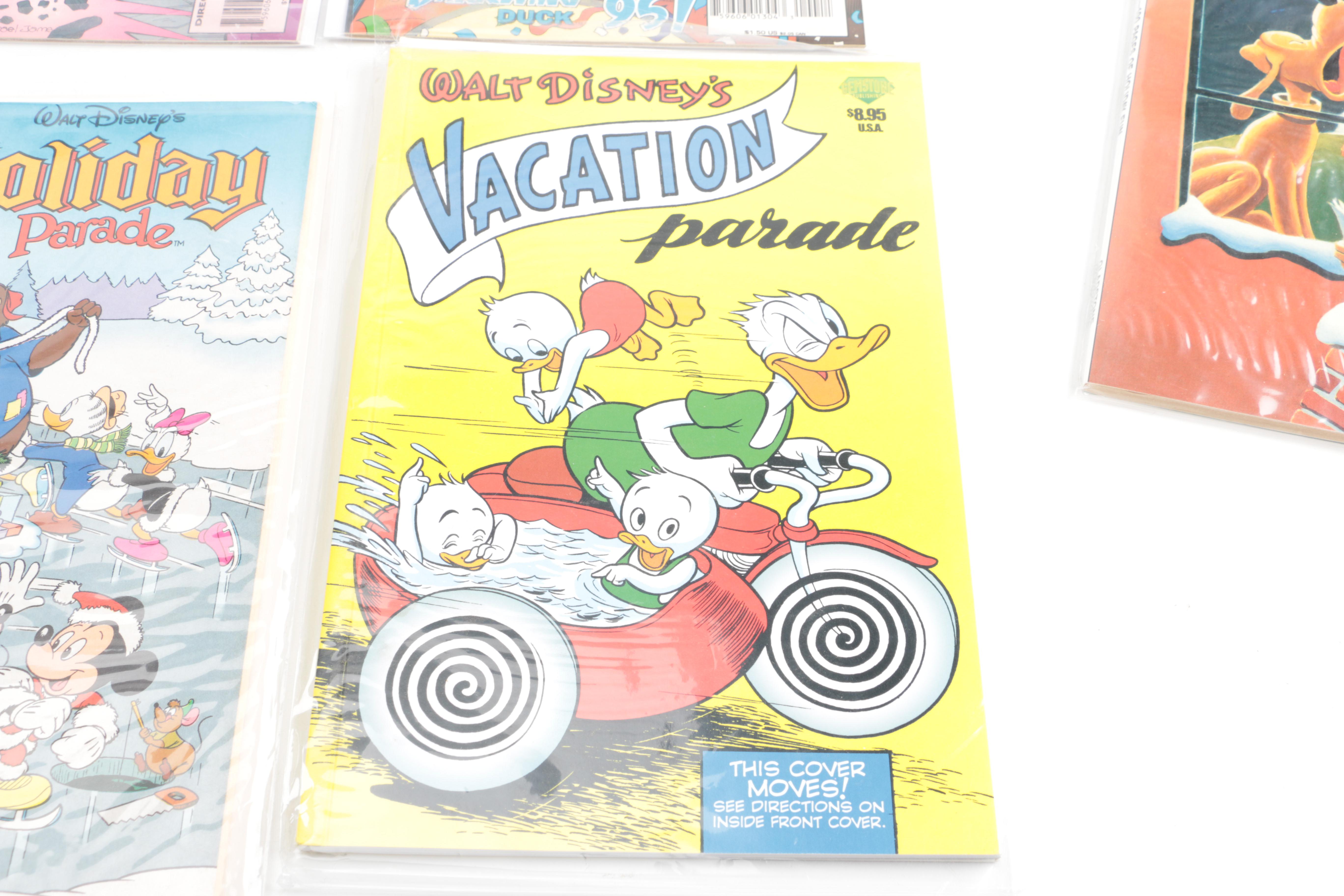 Disney Comics Featuring 1949 "Walt Disney's Christmas Parade" #1 and 1994 "The Disney Afternoon" #1–5