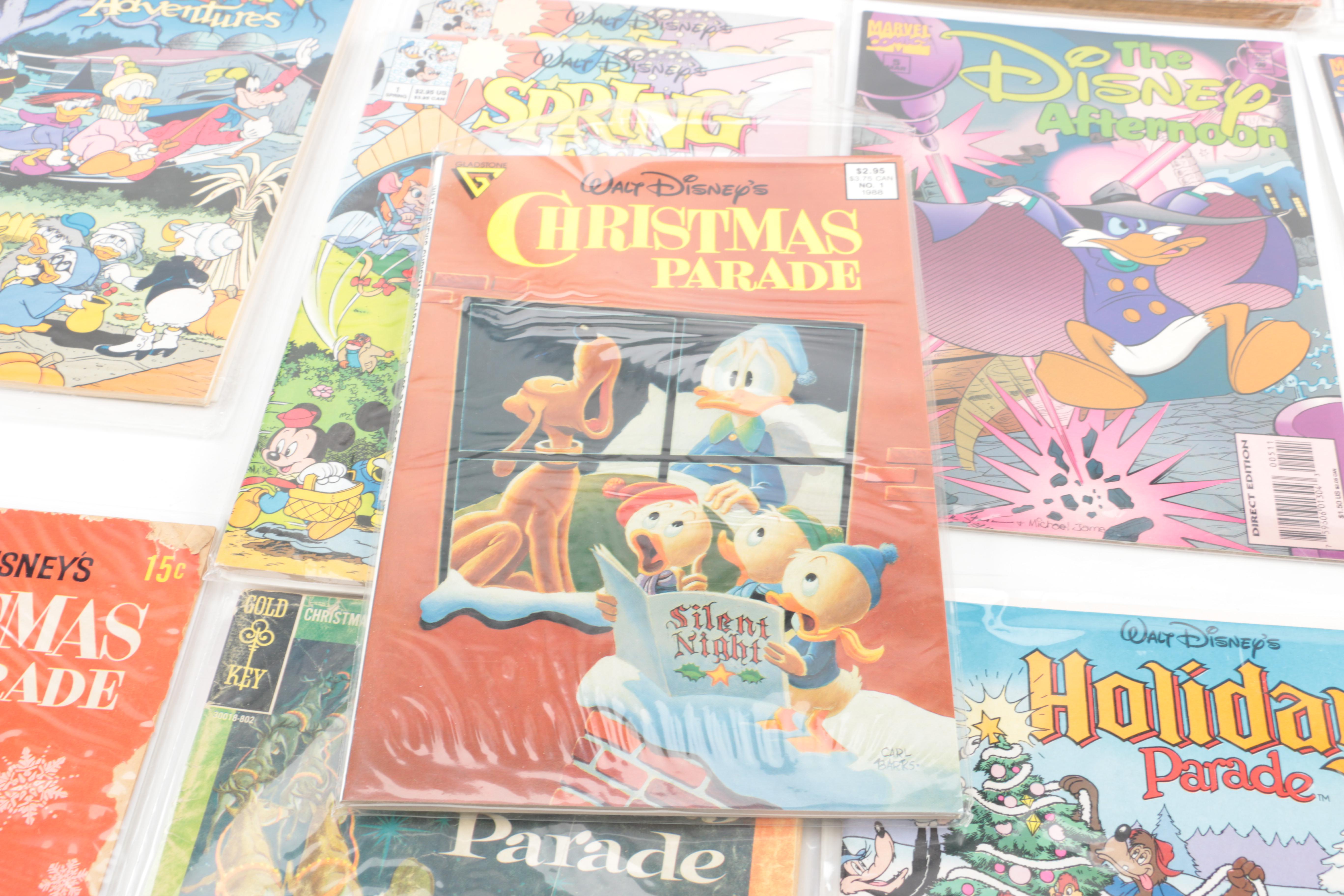 Disney Comics Featuring 1949 "Walt Disney's Christmas Parade" #1 and 1994 "The Disney Afternoon" #1–5