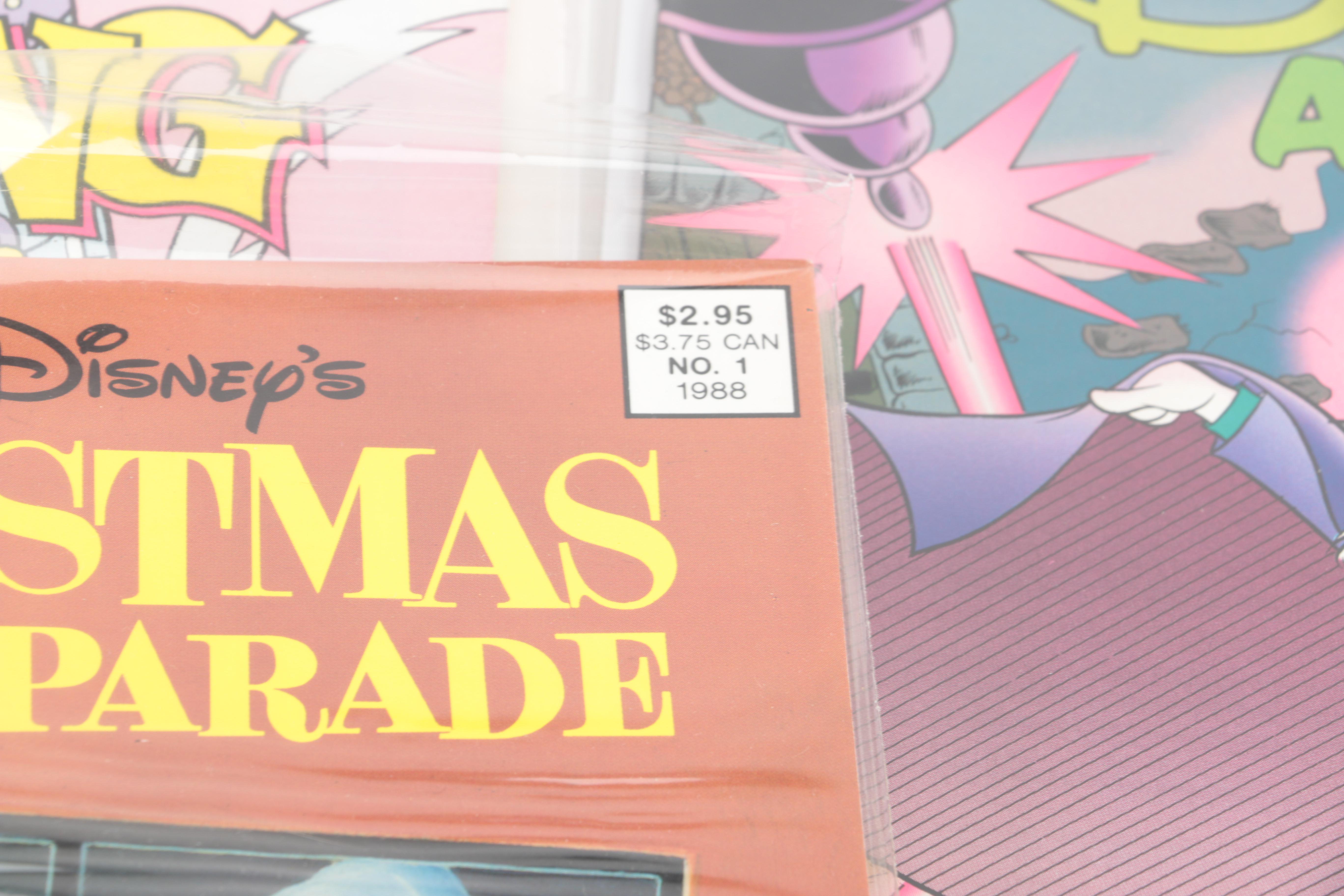 Disney Comics Featuring 1949 "Walt Disney's Christmas Parade" #1 and 1994 "The Disney Afternoon" #1–5