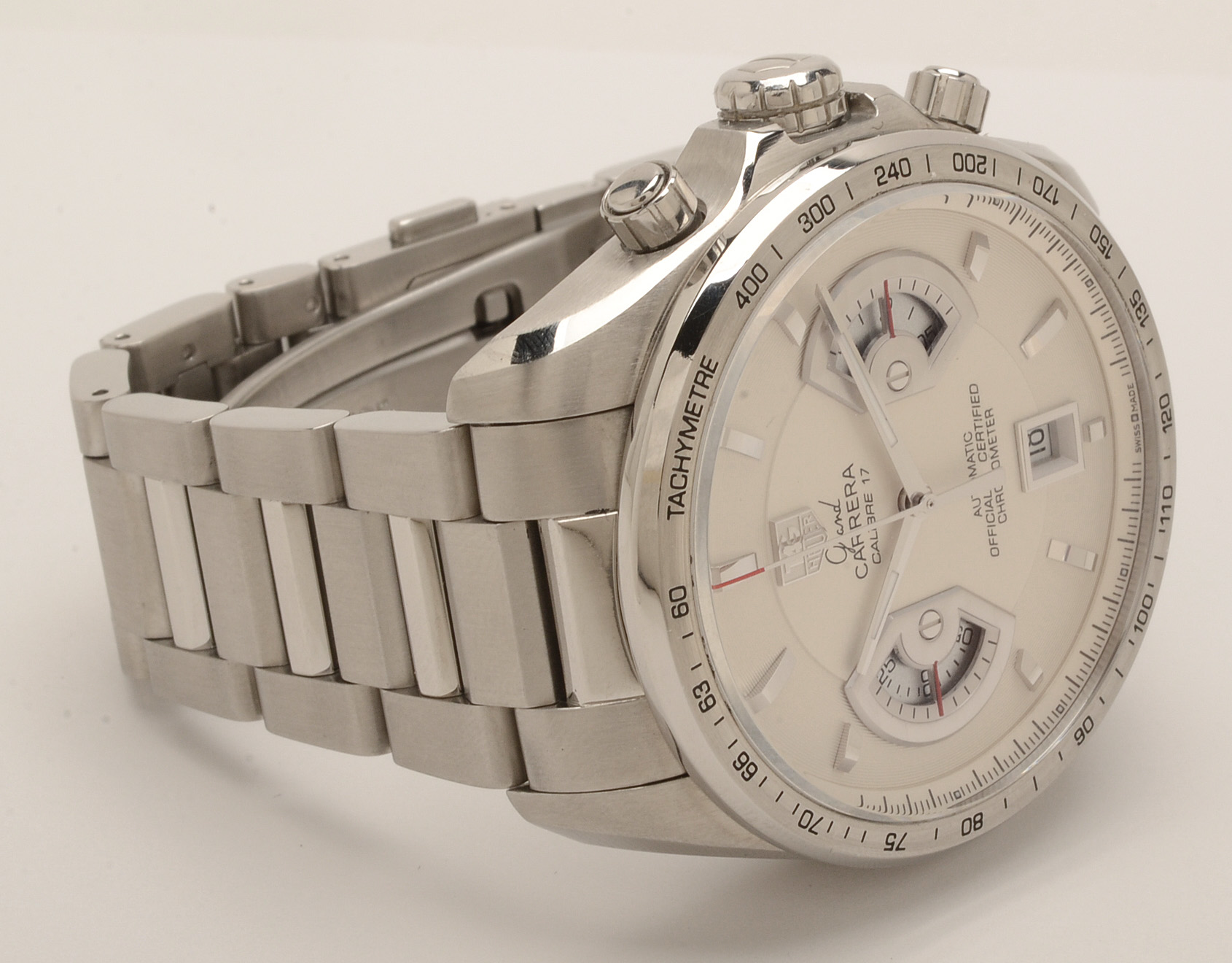 Tag Heuer Grand Carrera Chrono Calibre 17 43mm White Automatic