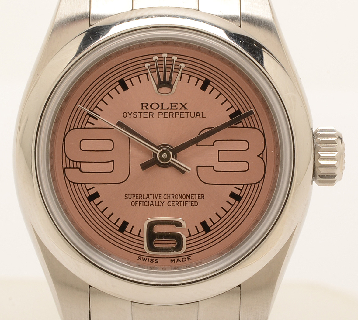 Rolex Perpetual Stainless Steel 176200 Pink Automatic Watch