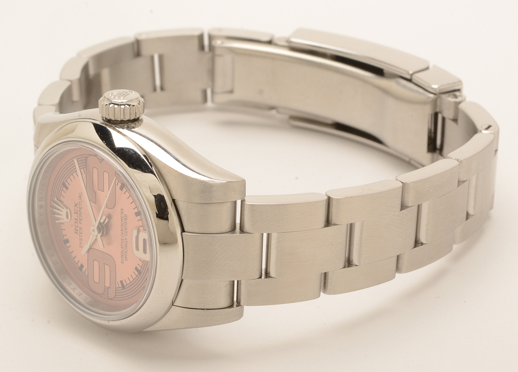 Rolex Perpetual Stainless Steel 176200 Pink Automatic Watch