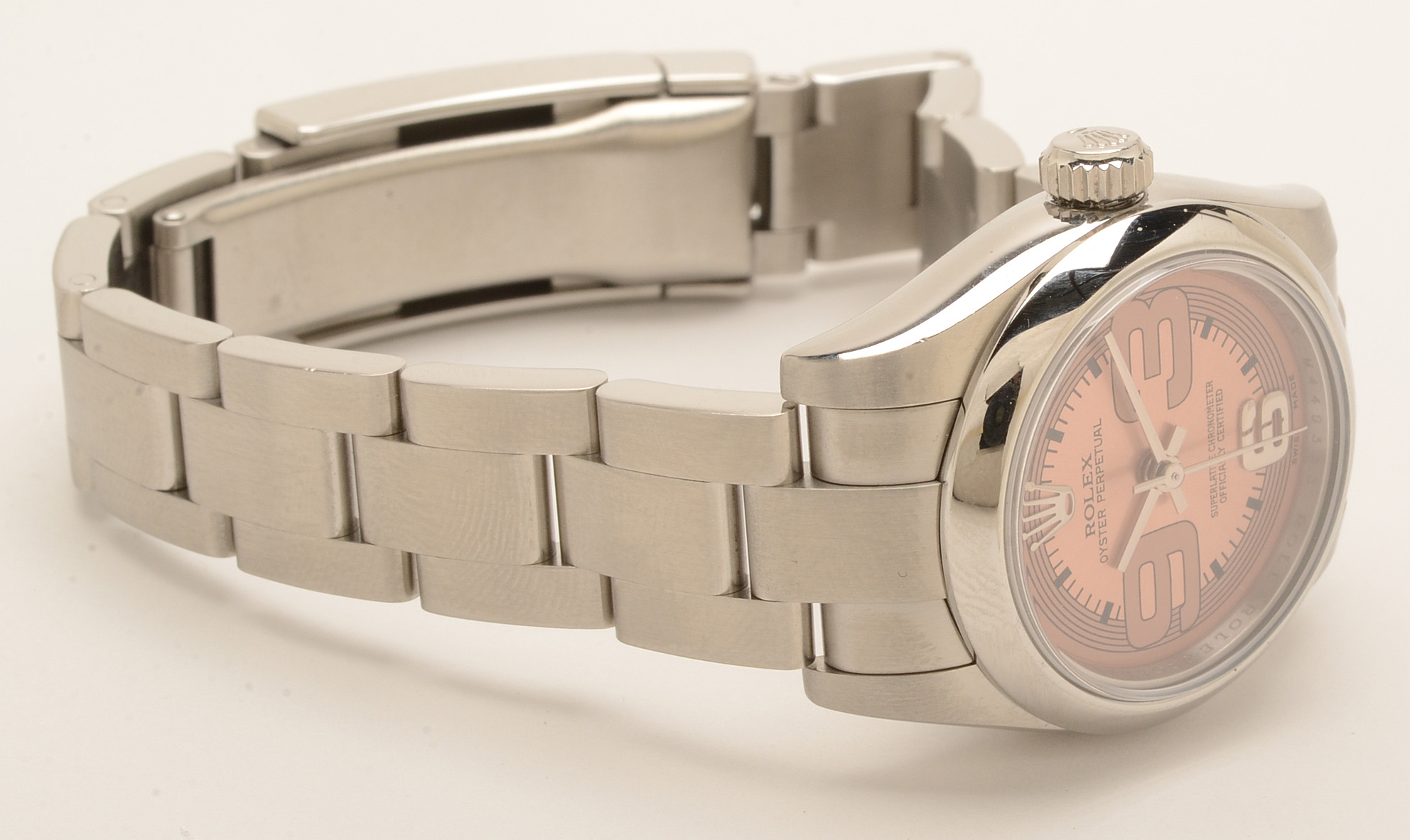 Rolex Perpetual Stainless Steel 176200 Pink Automatic Watch