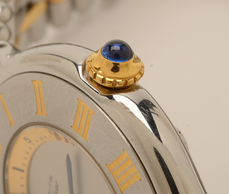 Cartier Must De 21 18K Gold & Steel 28mm Quartz Watch